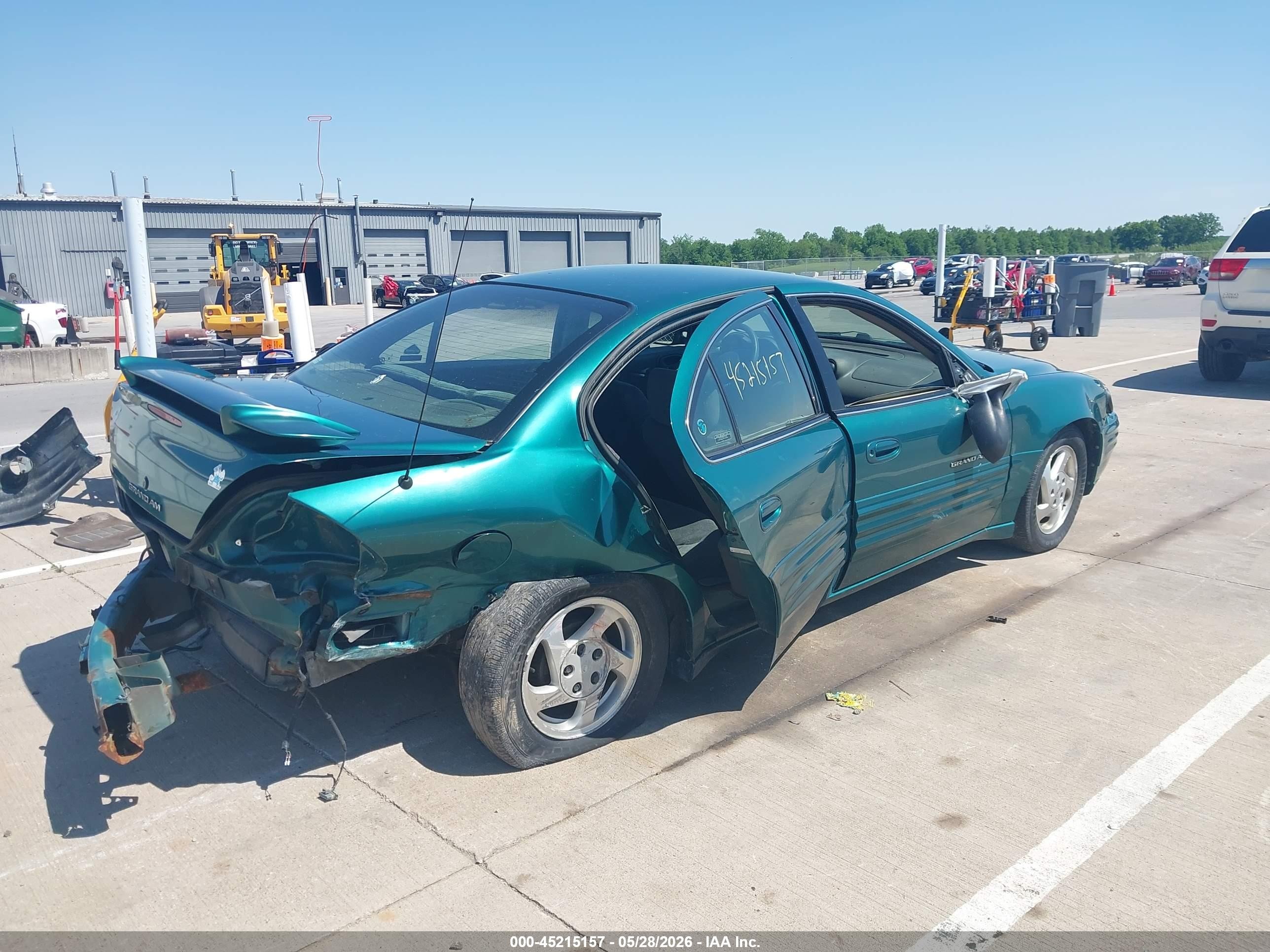 1999 Pontiac Grand Am Se1 Green vin: 1G2NE52E9XC511118