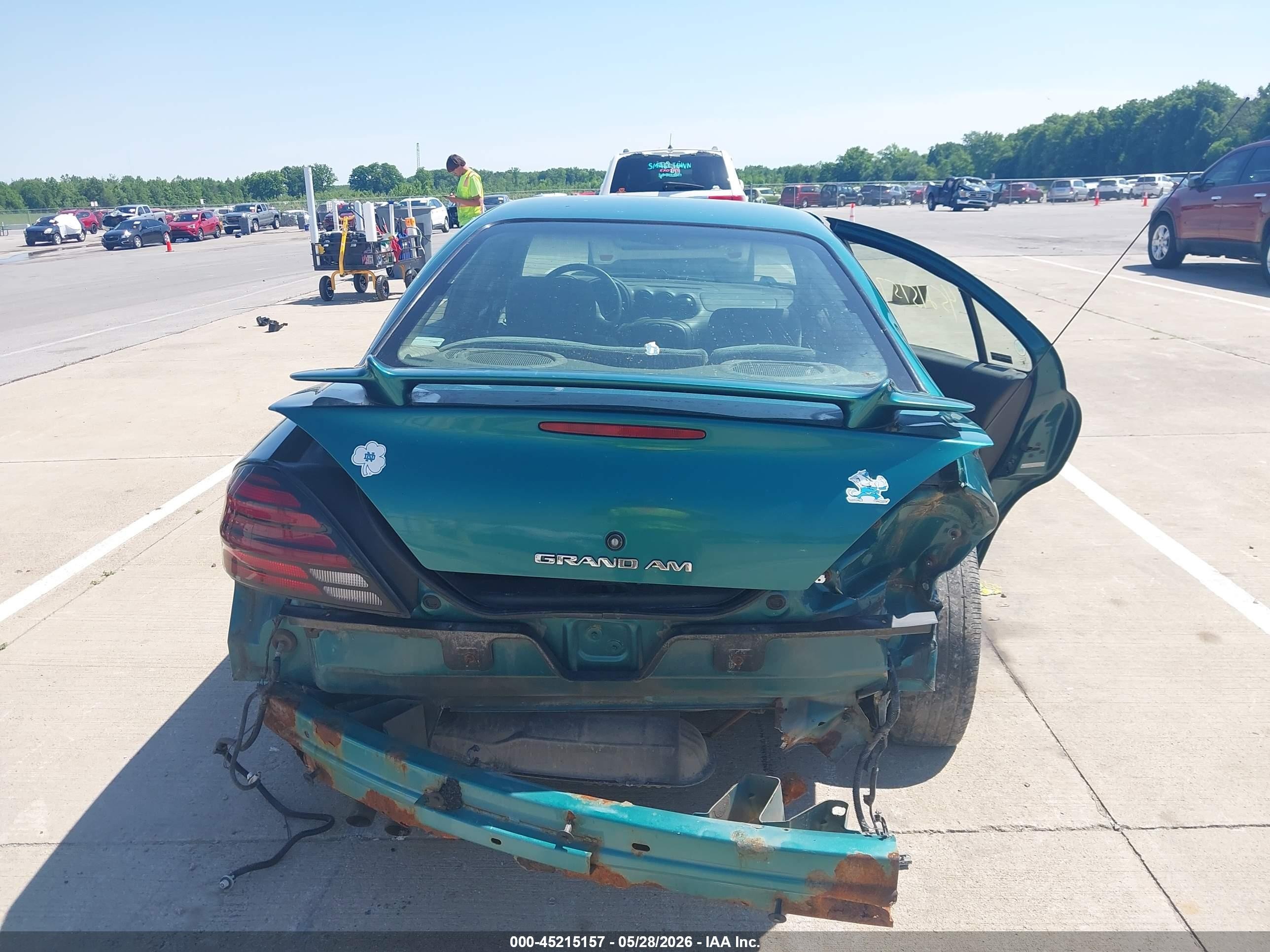 1999 Pontiac Grand Am Se1 Green vin: 1G2NE52E9XC511118