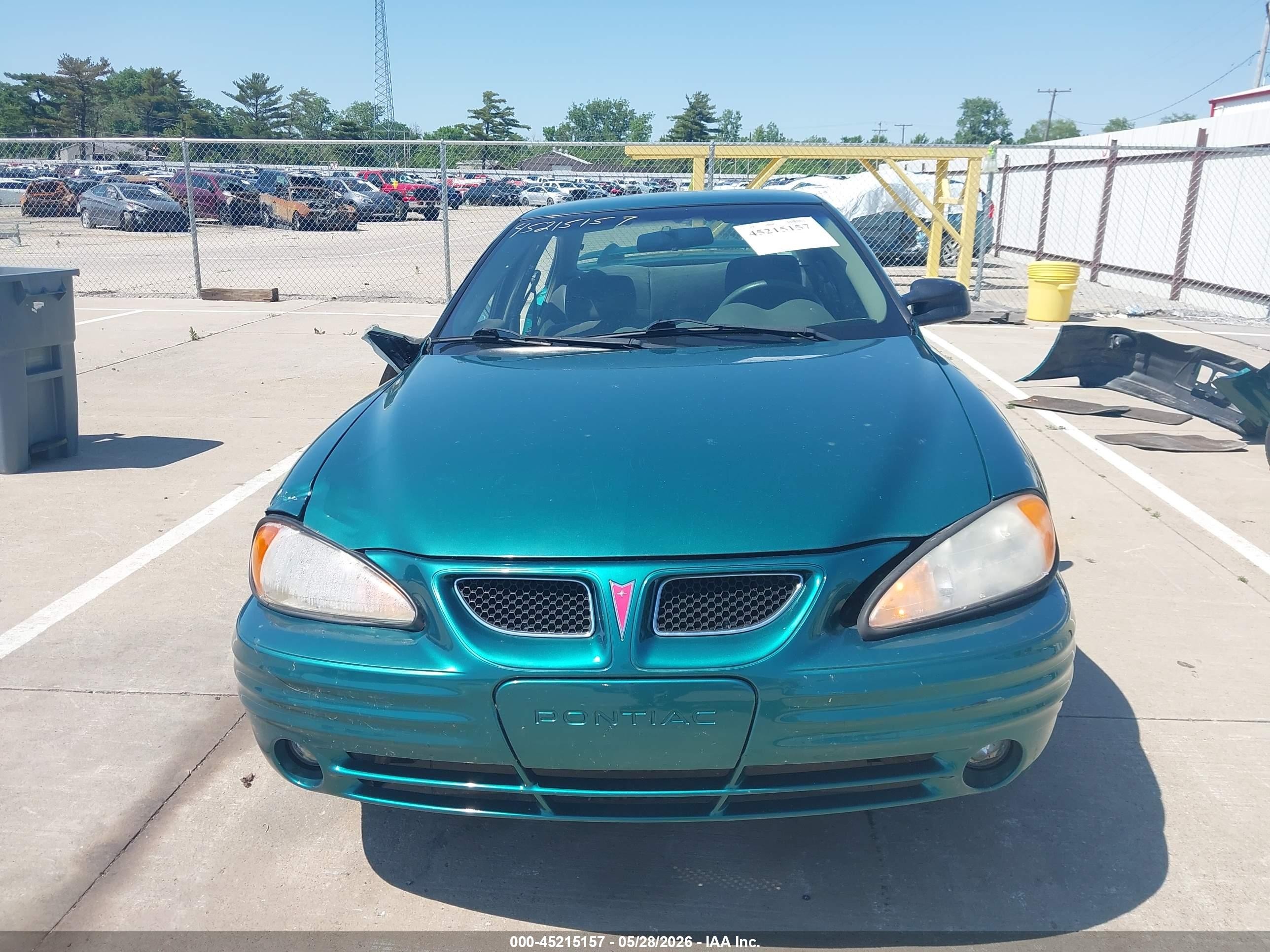 1999 Pontiac Grand Am Se1 Green vin: 1G2NE52E9XC511118
