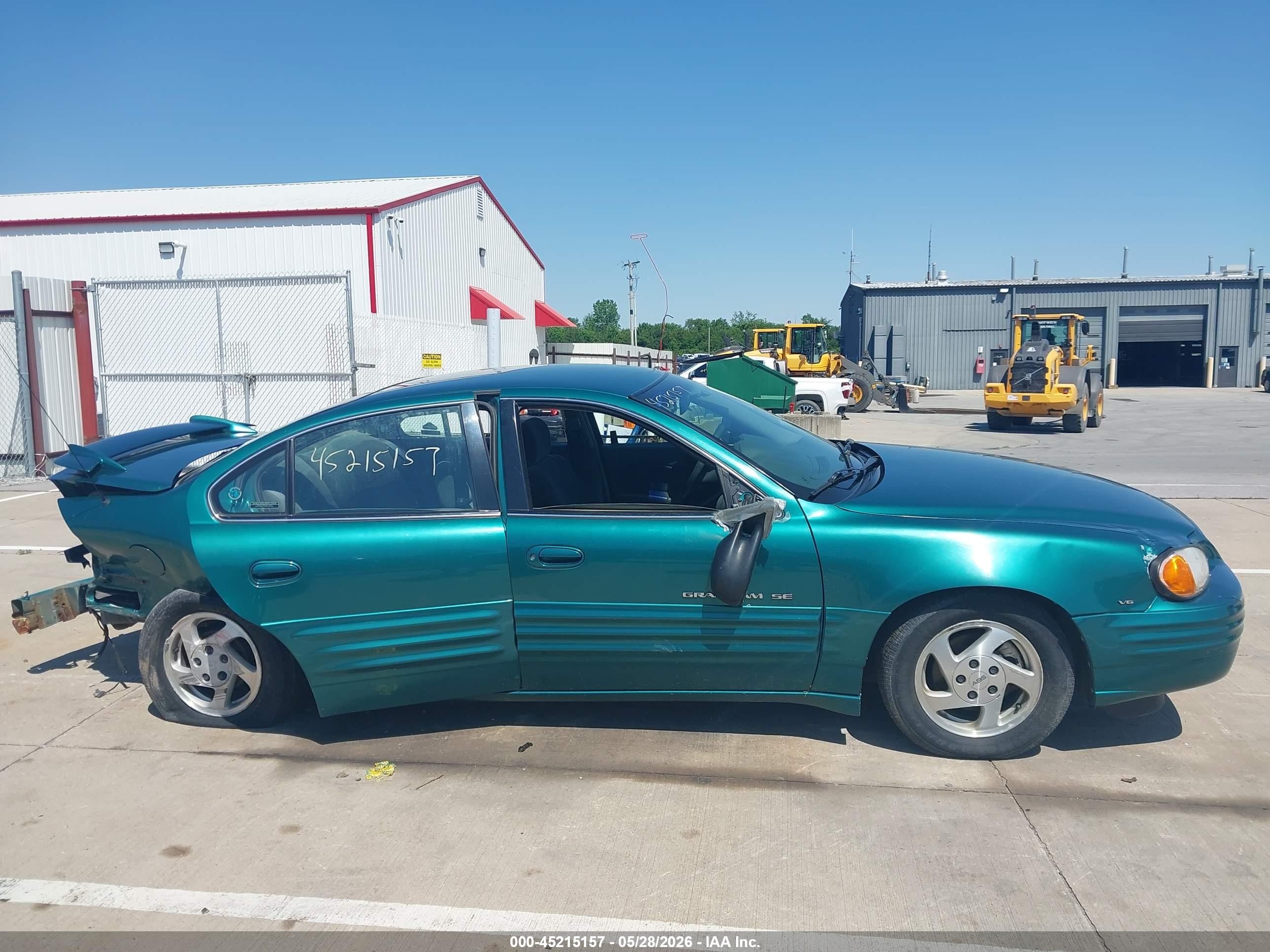 1999 Pontiac Grand Am Se1 Green vin: 1G2NE52E9XC511118