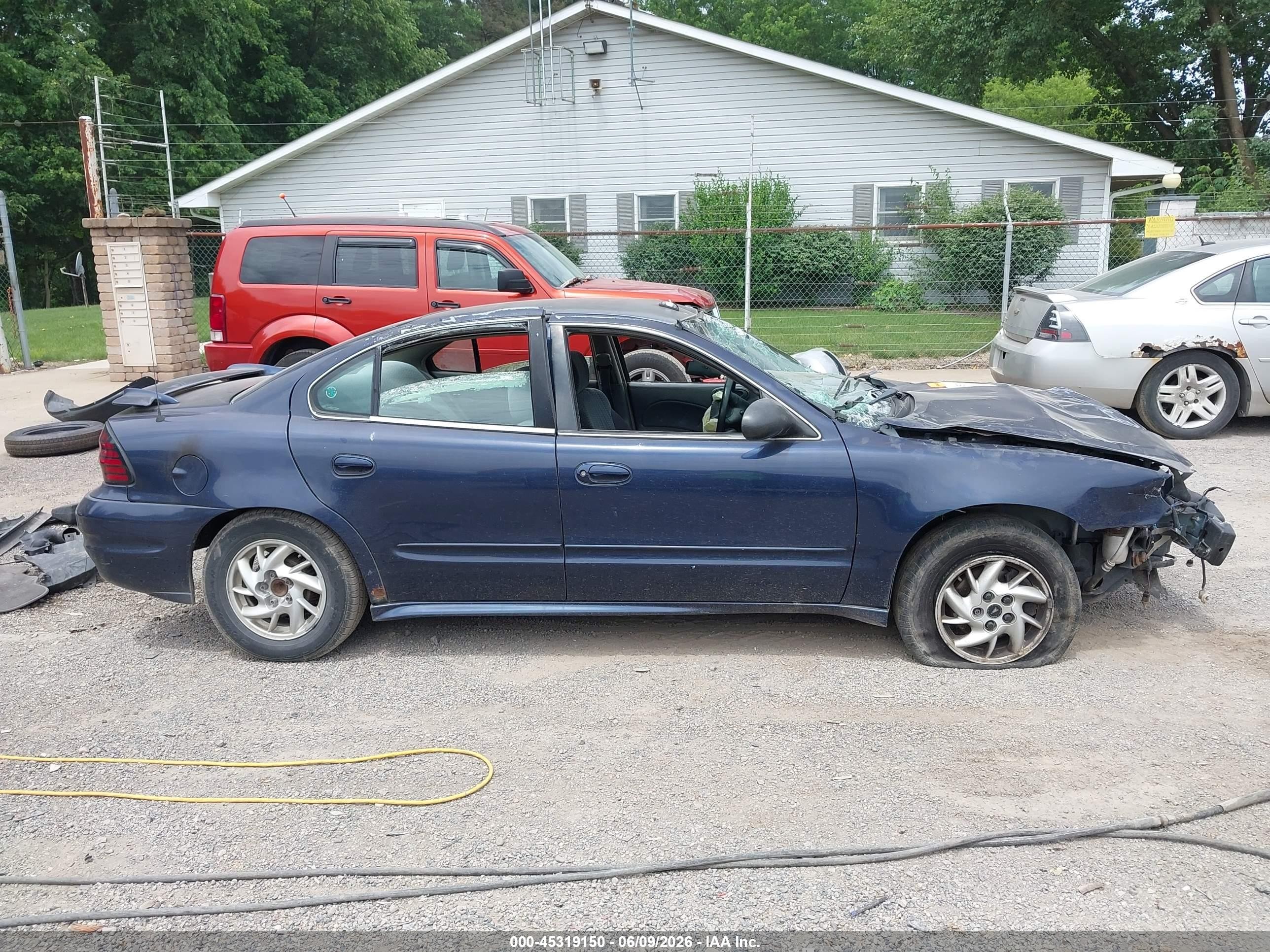 2004 Pontiac Grand Am Se Синий vin: 1G2NE52F04M585378