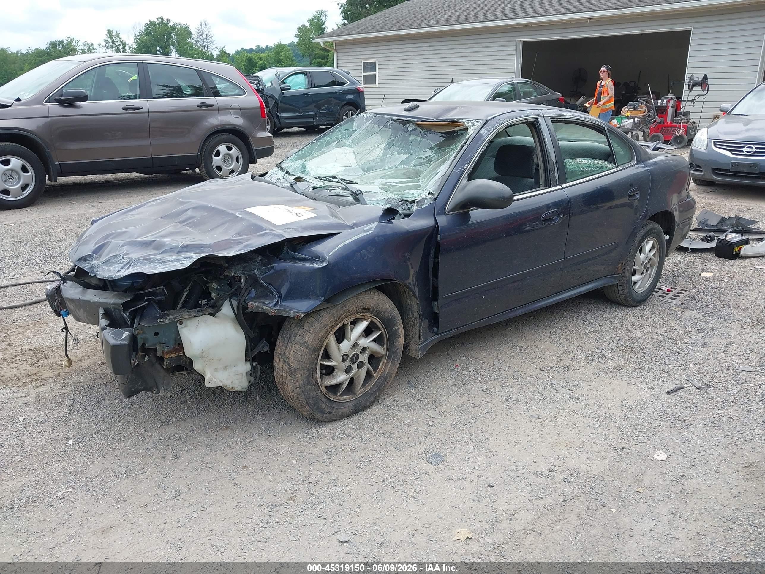 2004 Pontiac Grand Am Se Синий vin: 1G2NE52F04M585378