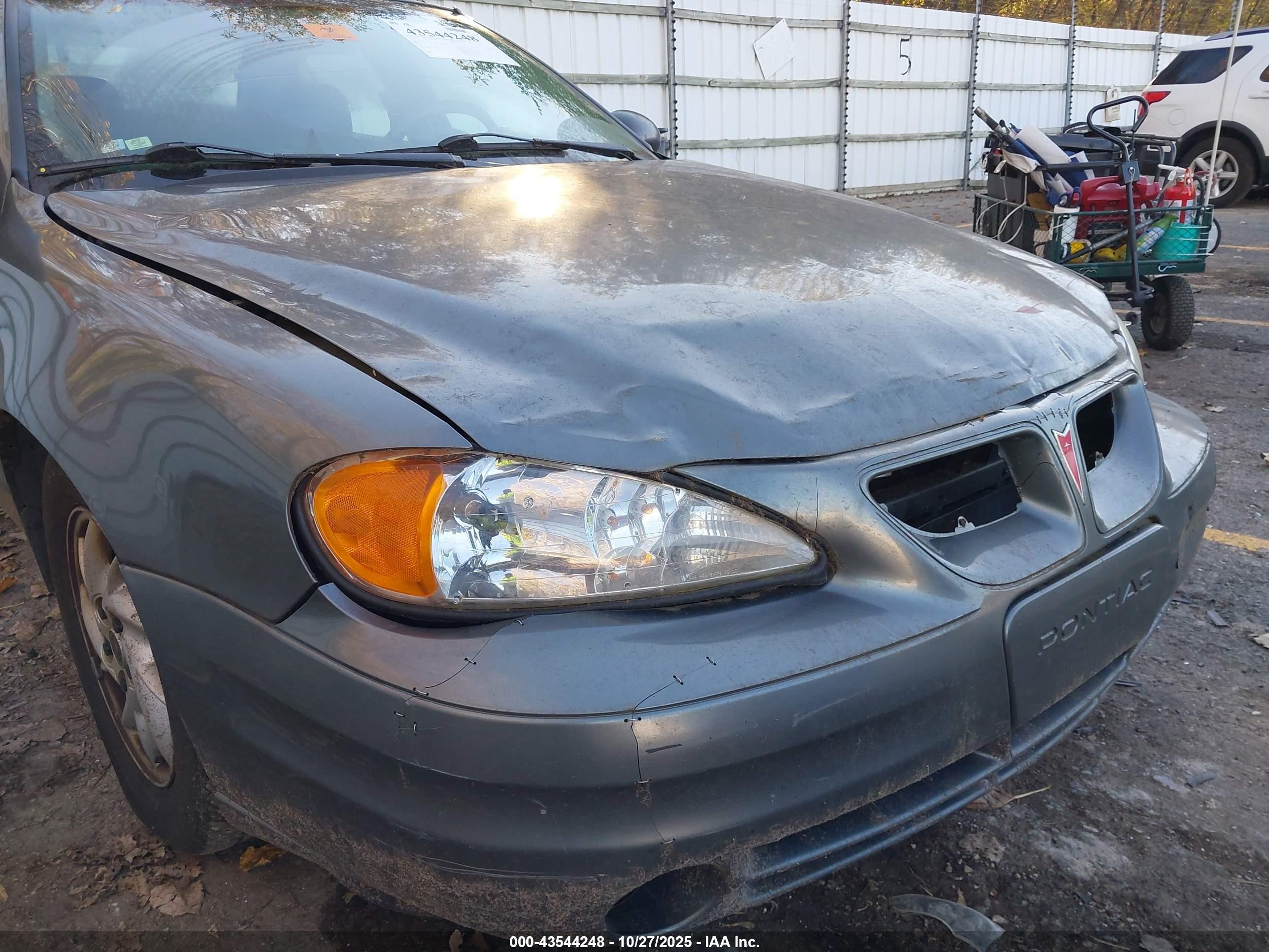 2004 Pontiac Grand Am Se Gray vin: 1G2NE52F14M575698