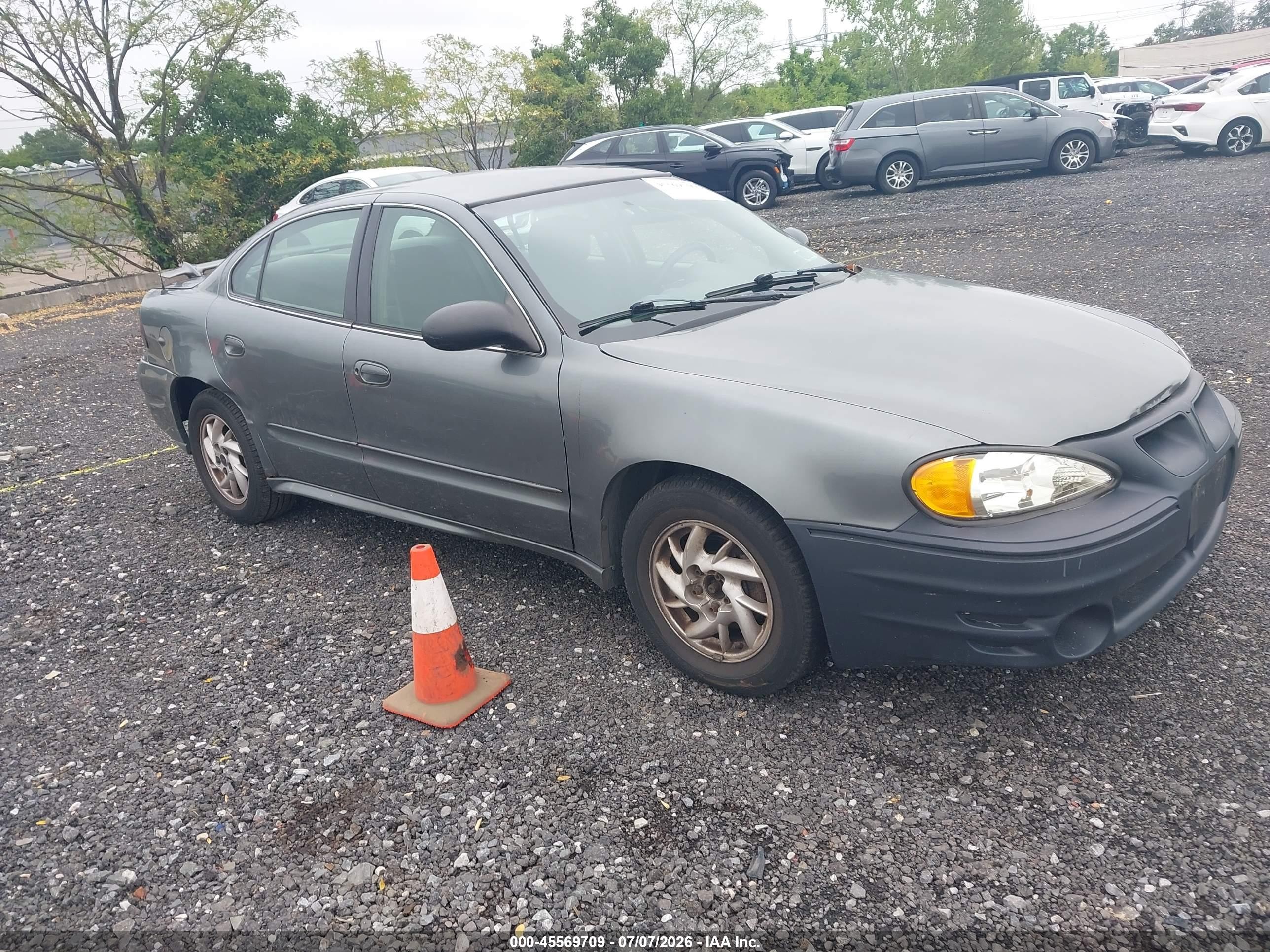 2003 Pontiac Grand Am Se Gray vin: 1G2NE52F23C258033