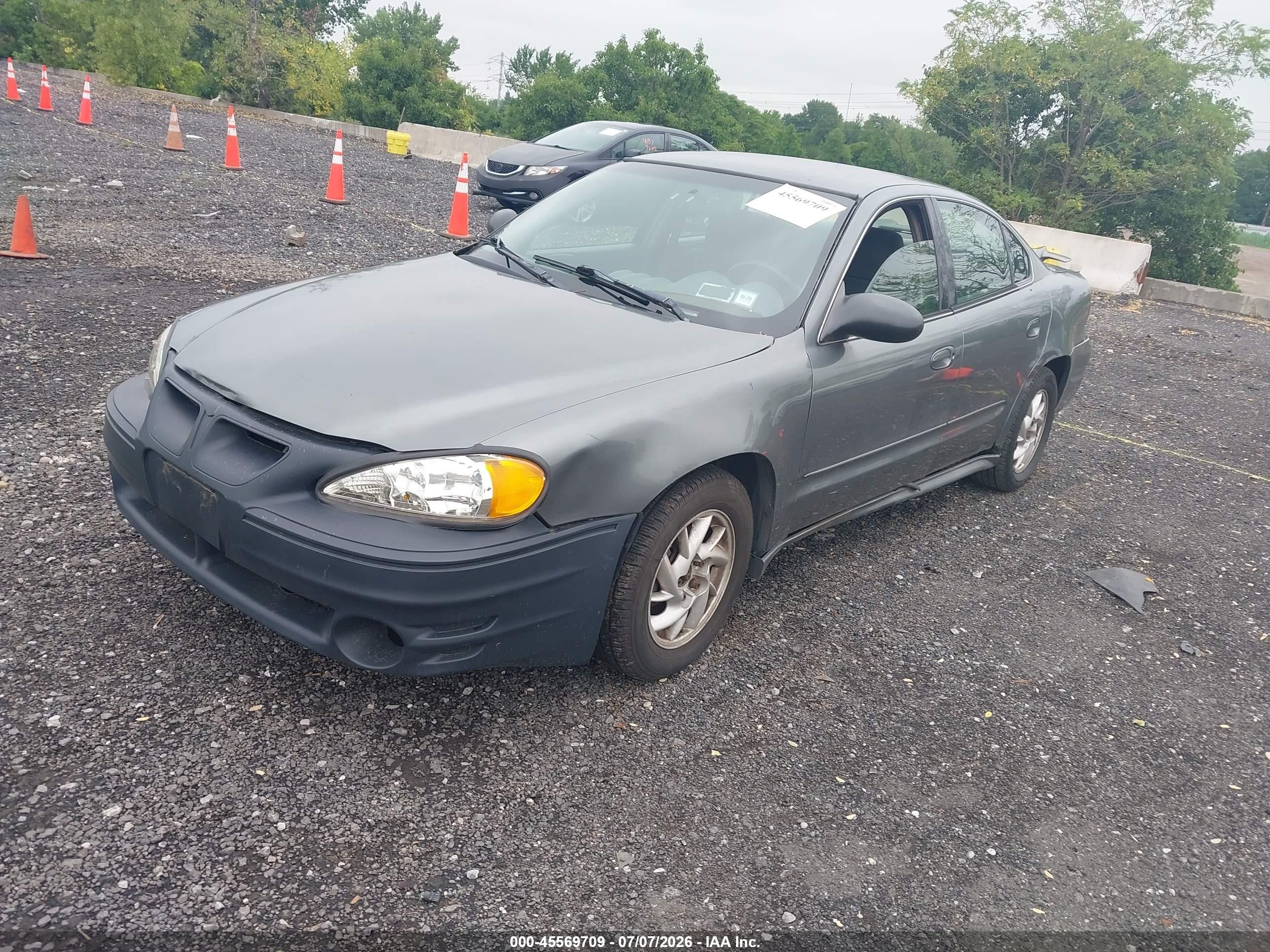 2003 Pontiac Grand Am Se Gray vin: 1G2NE52F23C258033