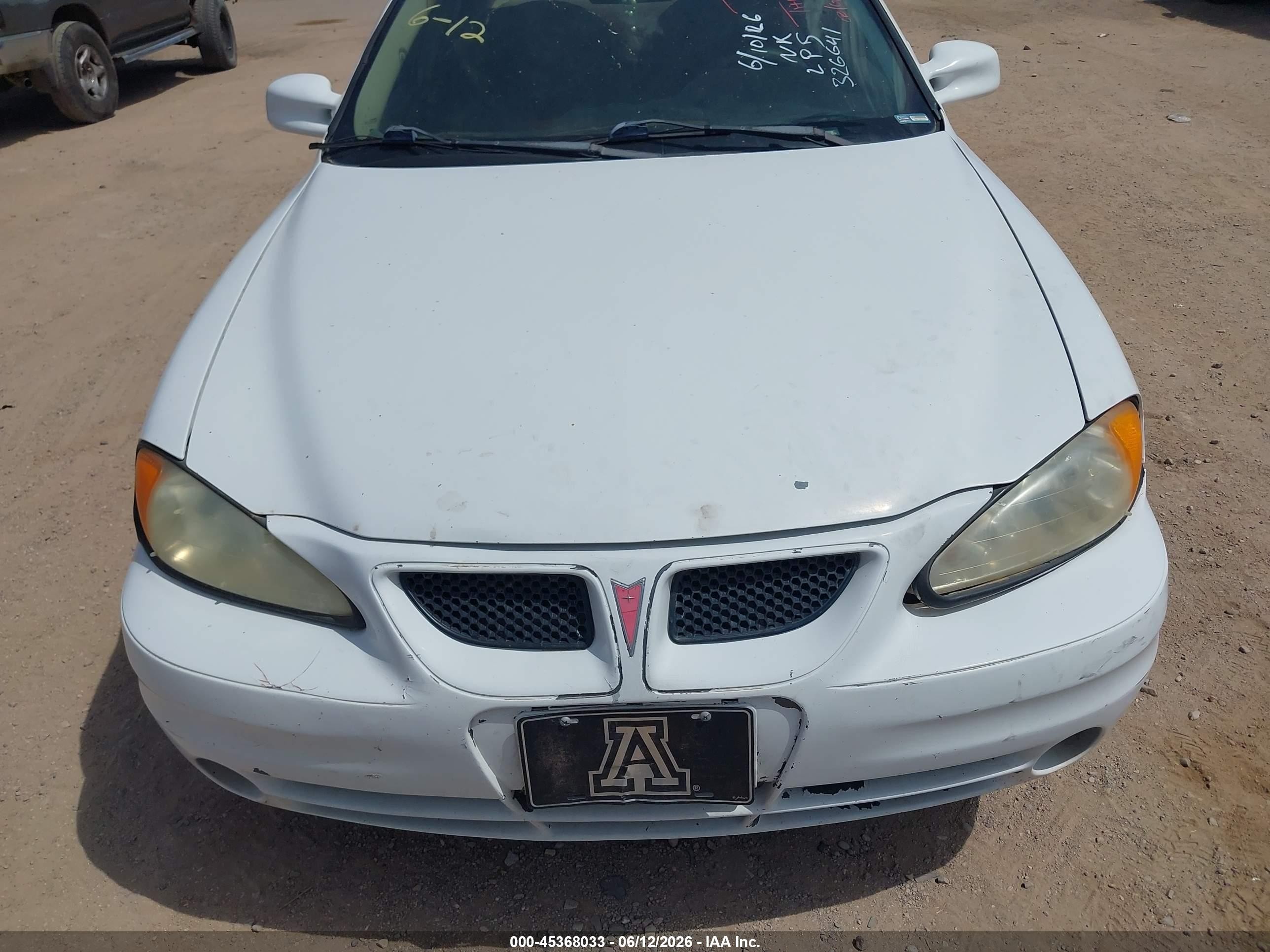 2003 Pontiac Grand Am Se White vin: 1G2NE52F43C326641