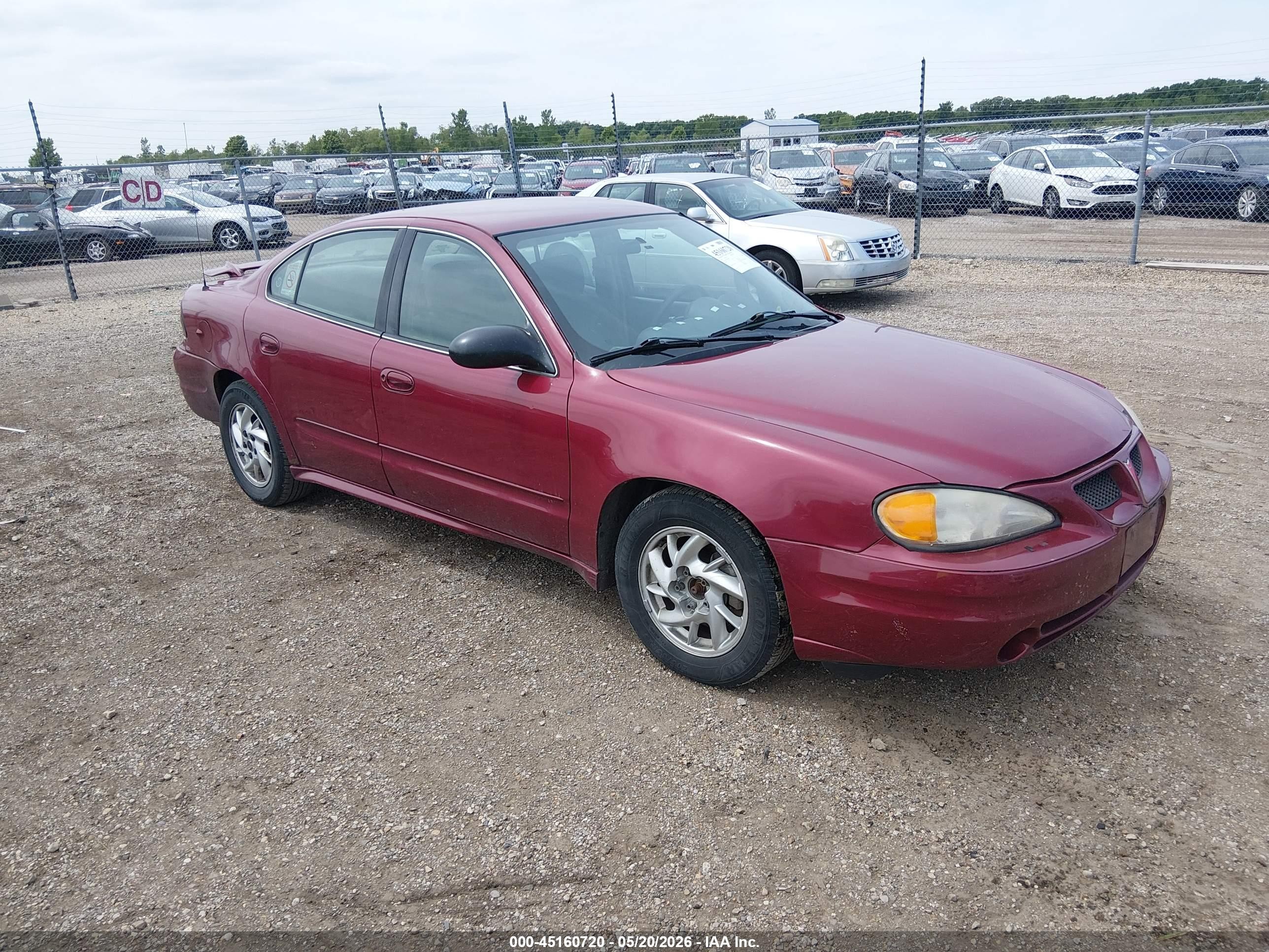 2004 Pontiac Grand Am Se Red vin: 1G2NE52F44M637983
