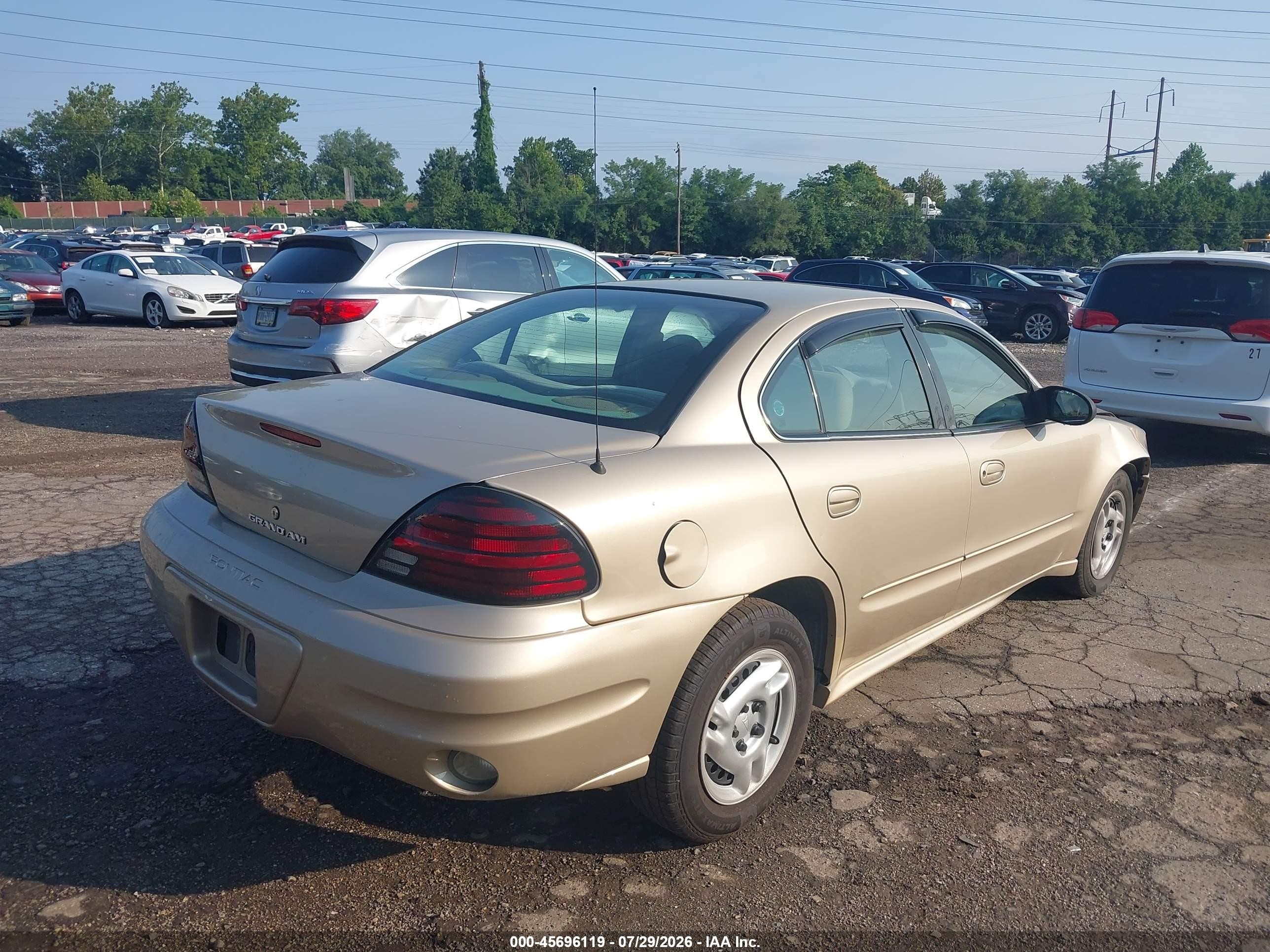 2004 Pontiac Grand Am Se Золотой vin: 1G2NE52F94M700379