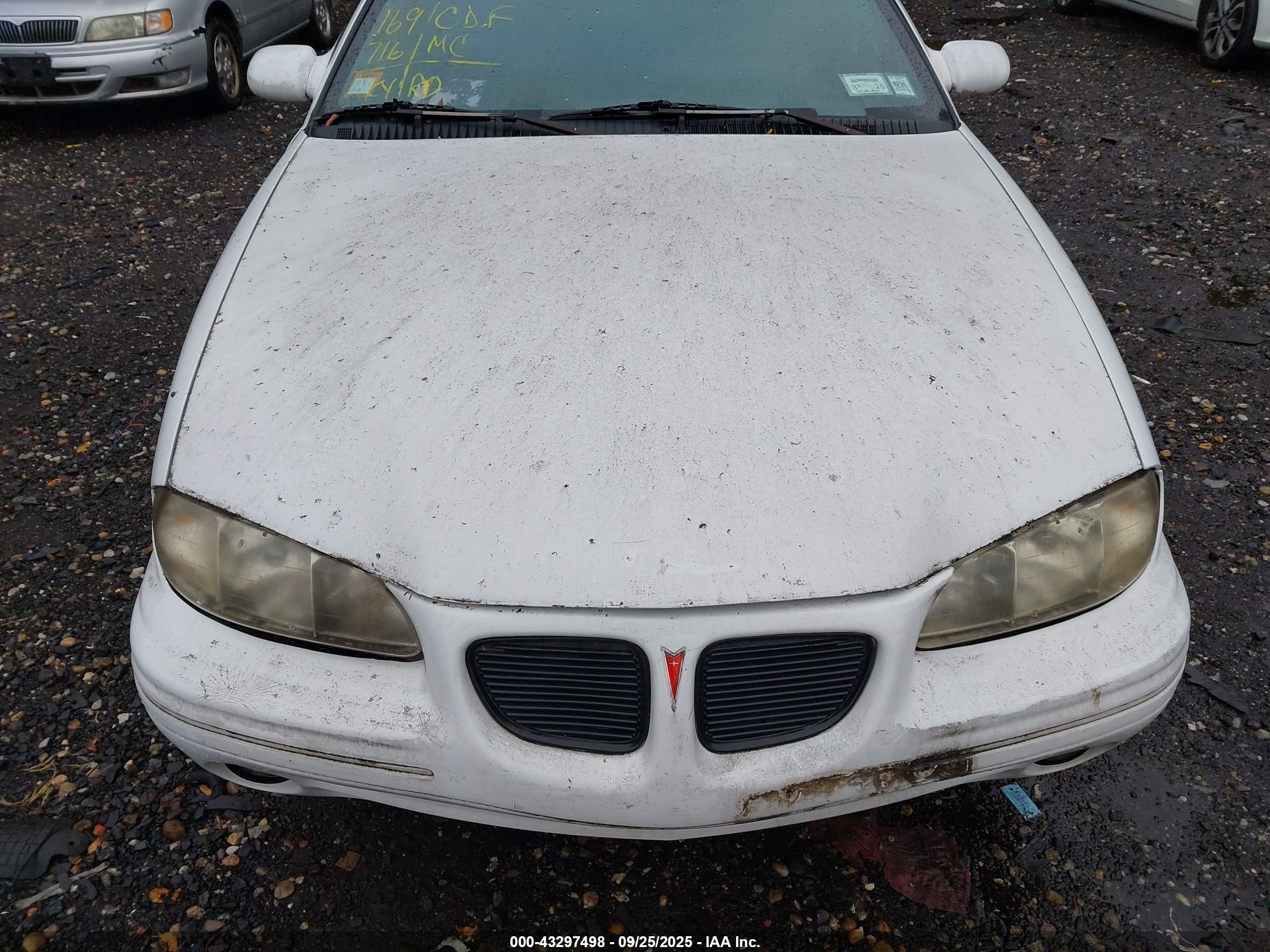 1997 Pontiac Grand Am Se White vin: 1G2NE52M4VC732761