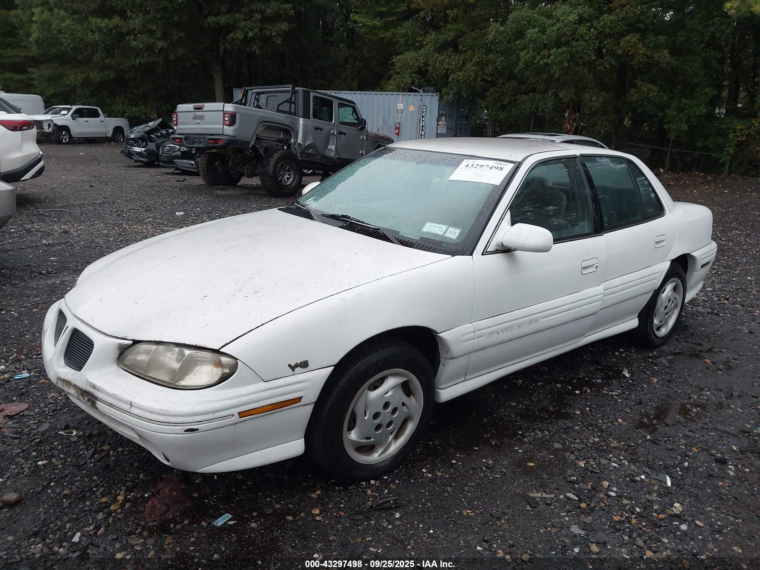1997 Pontiac Grand Am Se White vin: 1G2NE52M4VC732761