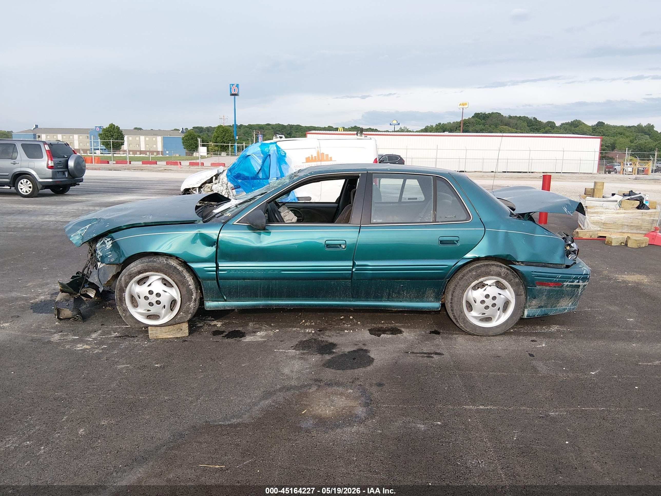 1996 Pontiac Grand Am Se Green vin: 1G2NE52M5TM573269