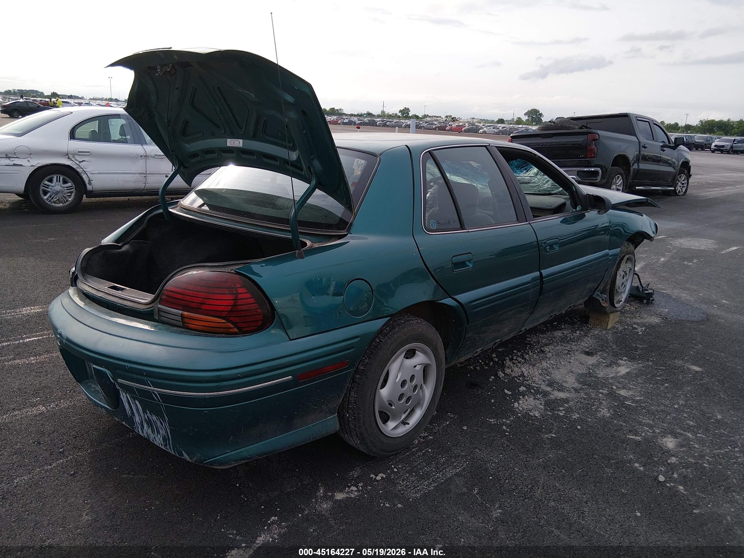 1996 Pontiac Grand Am Se Green vin: 1G2NE52M5TM573269