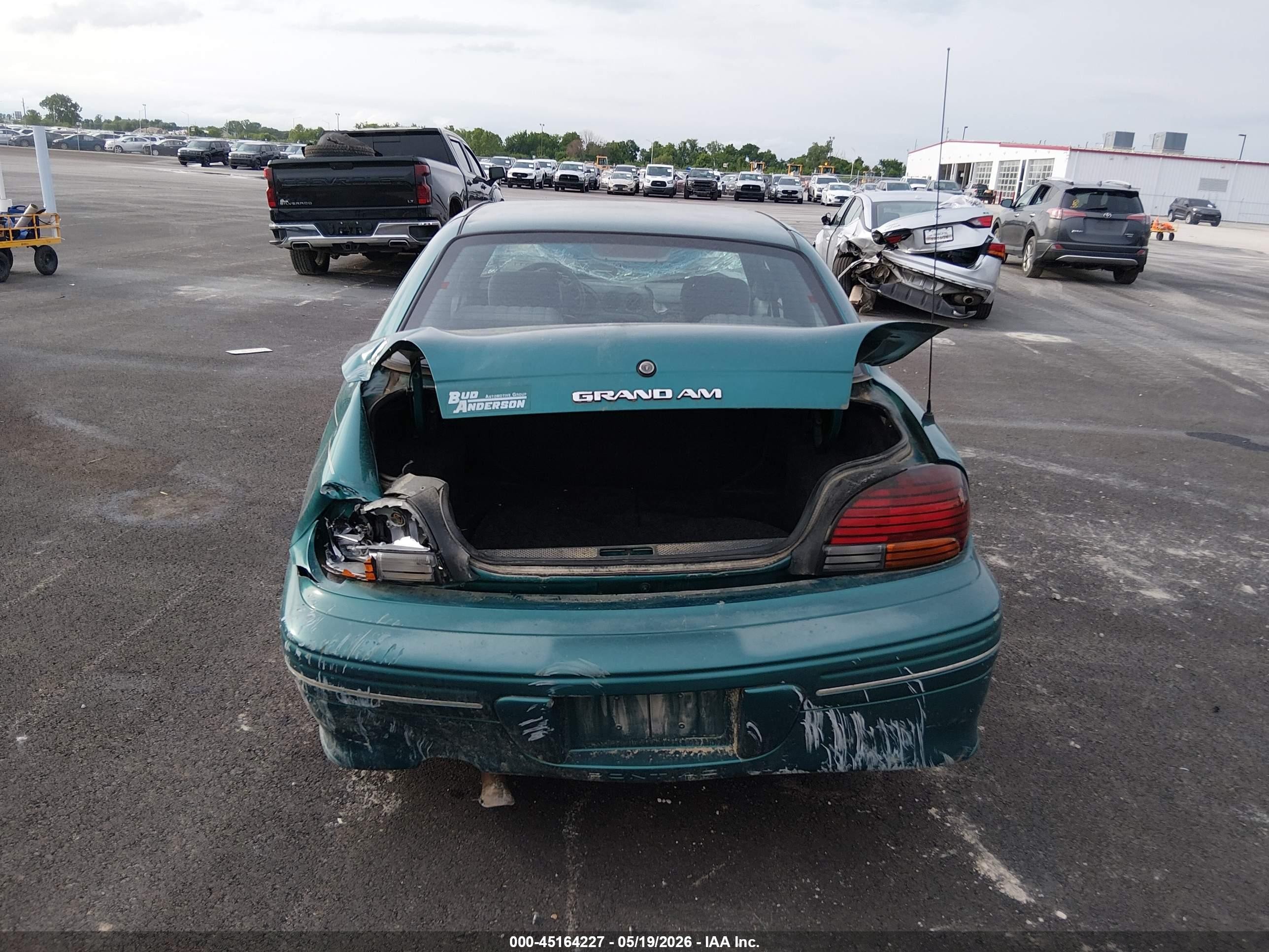 1996 Pontiac Grand Am Se Green vin: 1G2NE52M5TM573269