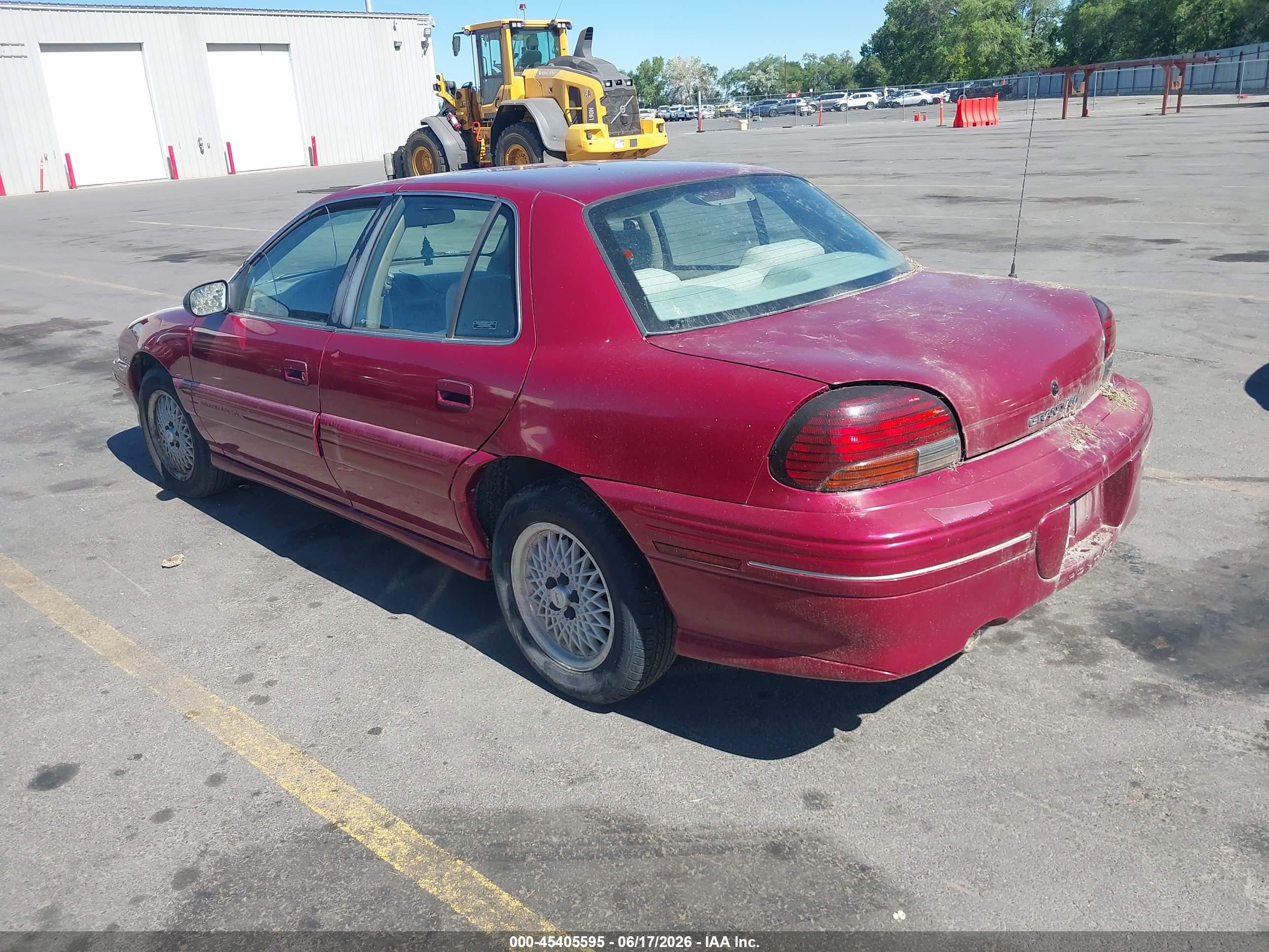 1996 Pontiac Grand Am Se Red vin: 1G2NE52M6TC700939