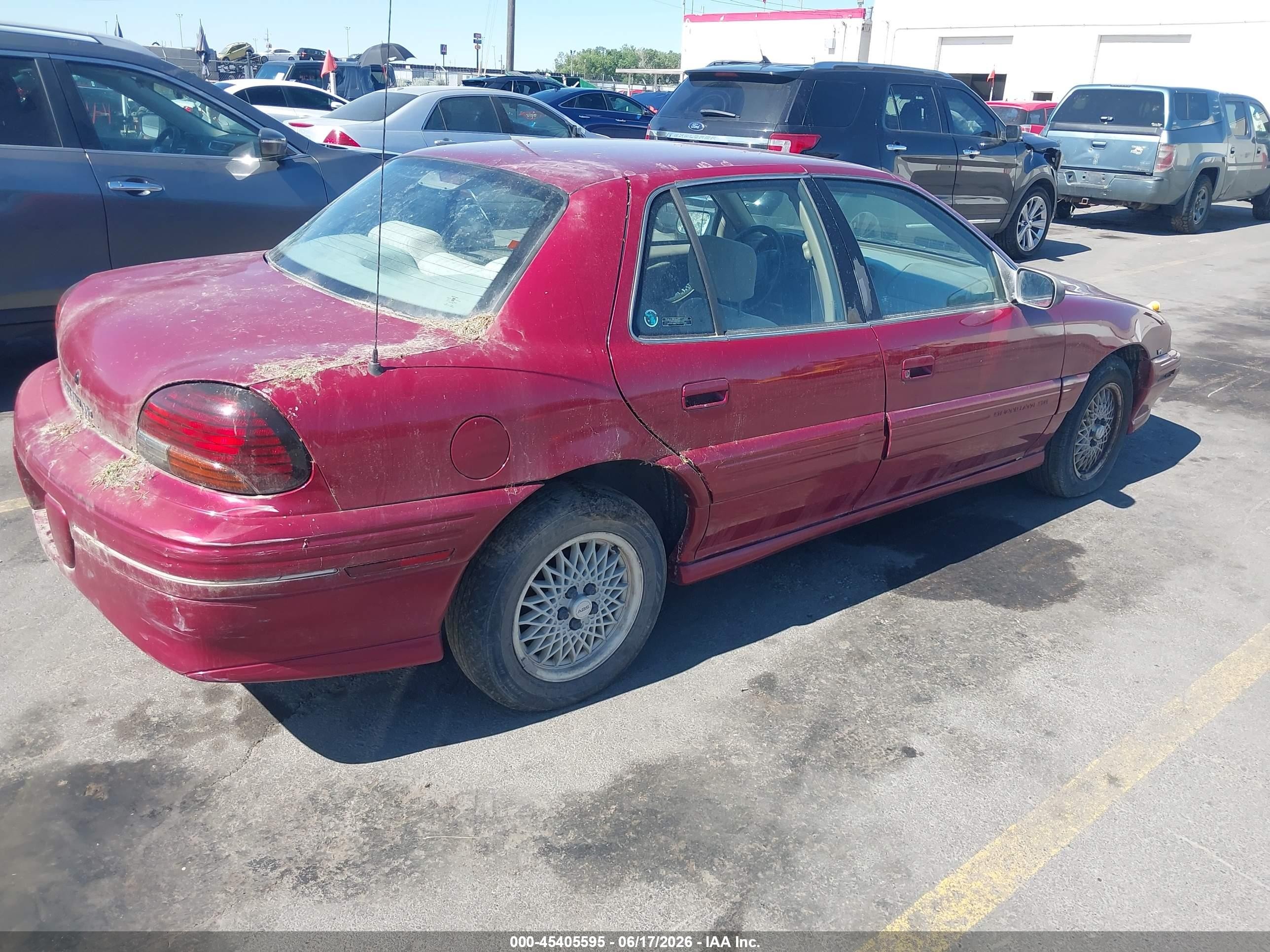 1996 Pontiac Grand Am Se Red vin: 1G2NE52M6TC700939