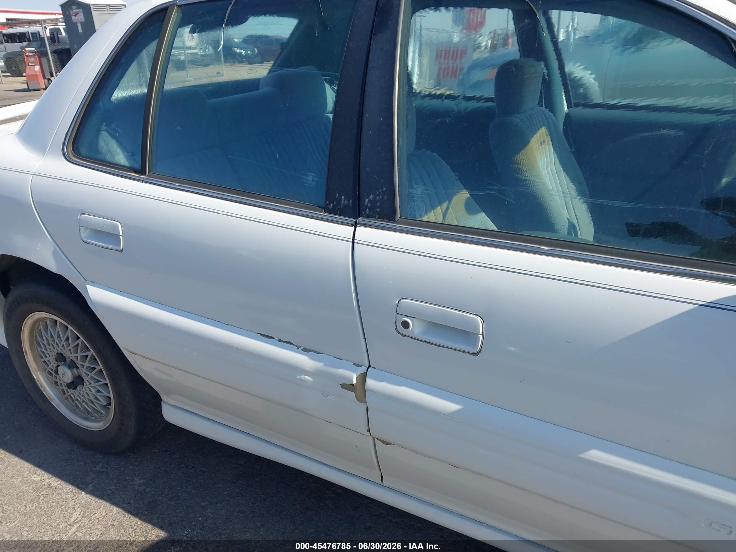 1997 Pontiac Grand Am Se White vin: 1G2NE52M9VM537961