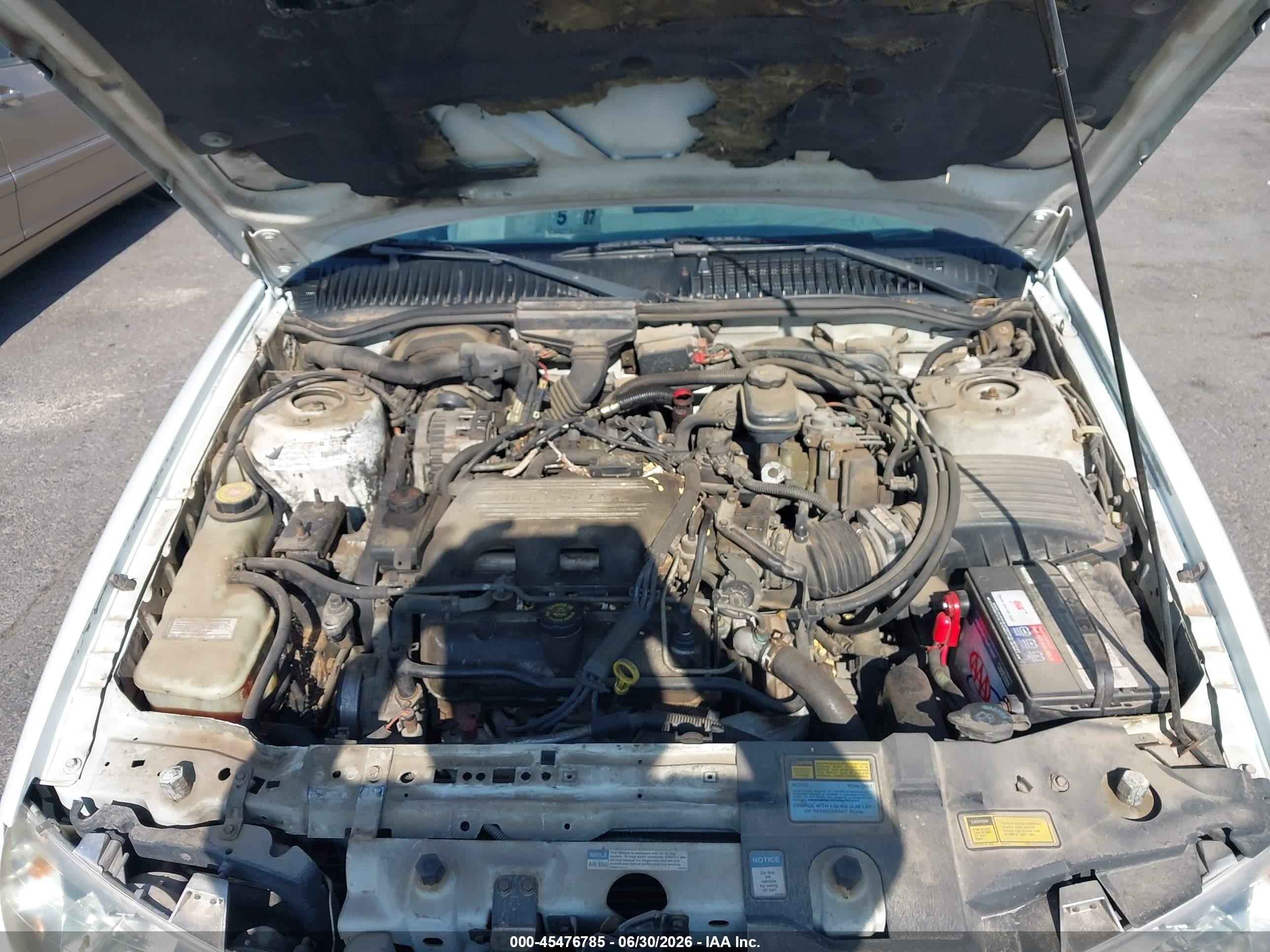 1997 Pontiac Grand Am Se White vin: 1G2NE52M9VM537961