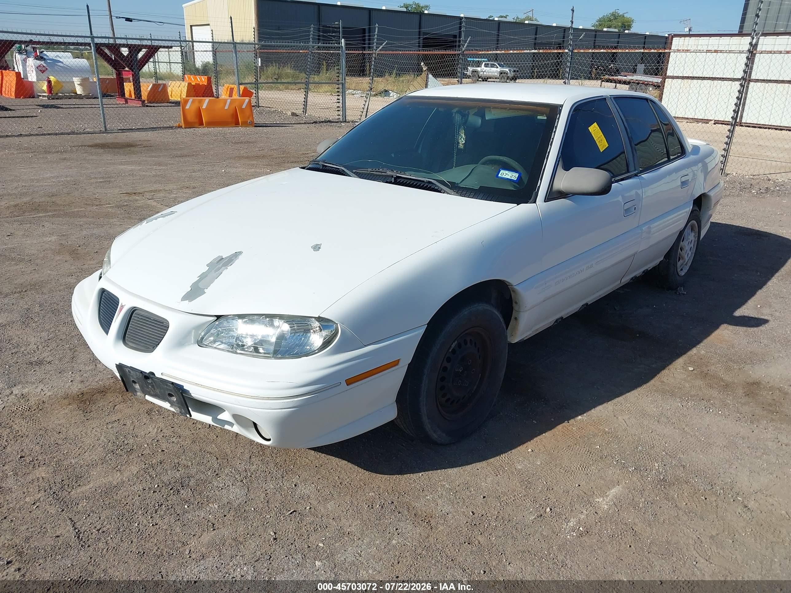 1998 Pontiac Grand Am Se White vin: 1G2NE52T1WM521195