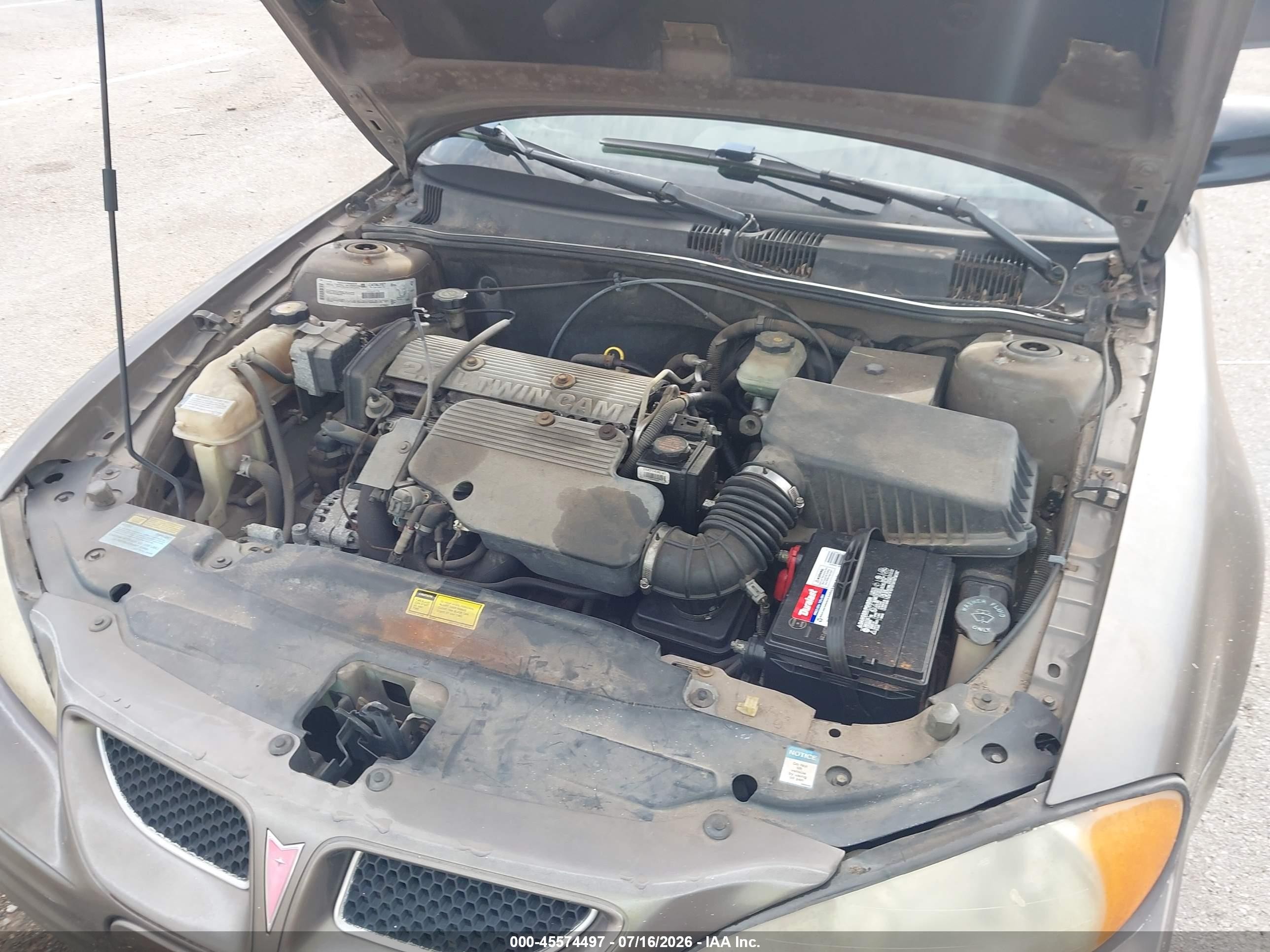 2001 Pontiac Grand Am Se Brown vin: 1G2NE52T21M632430