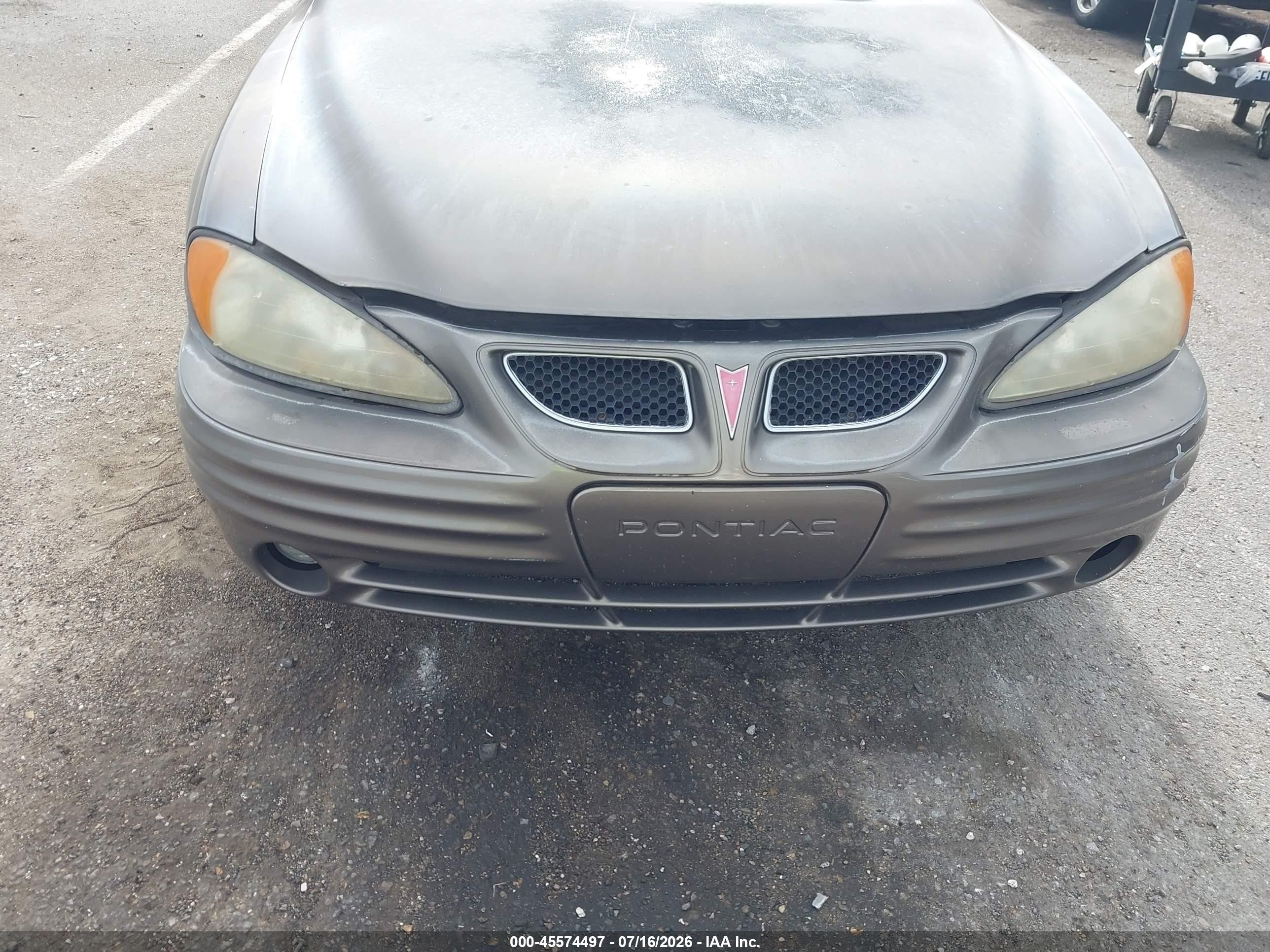 2001 Pontiac Grand Am Se Brown vin: 1G2NE52T21M632430