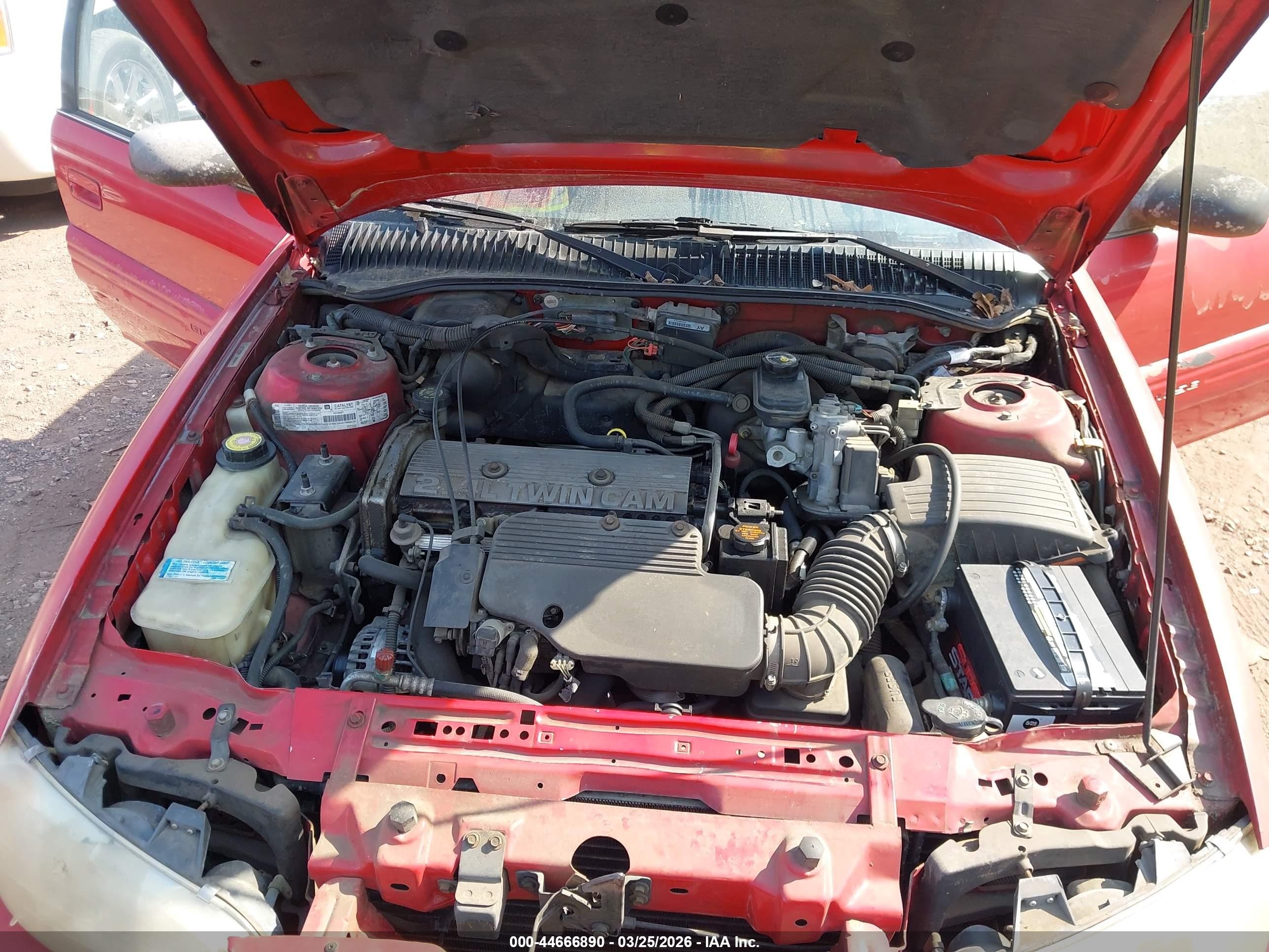 1997 Pontiac Grand Am Se Red vin: 1G2NE52T2VC791881