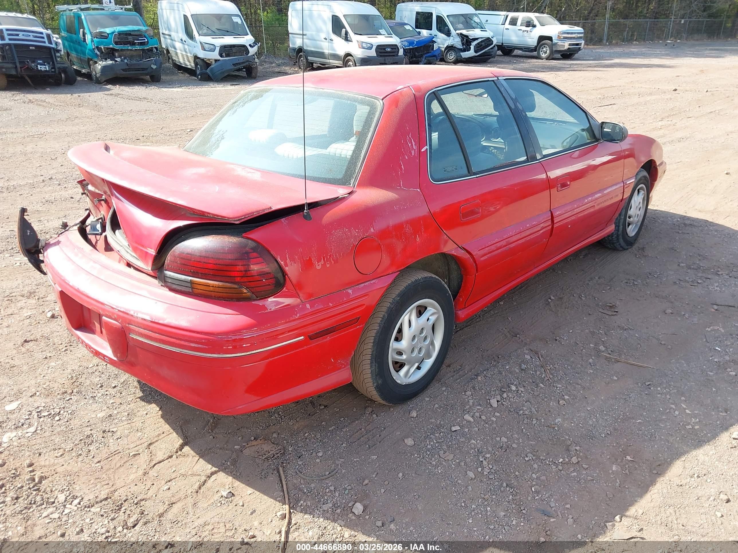 1997 Pontiac Grand Am Se Red vin: 1G2NE52T2VC791881