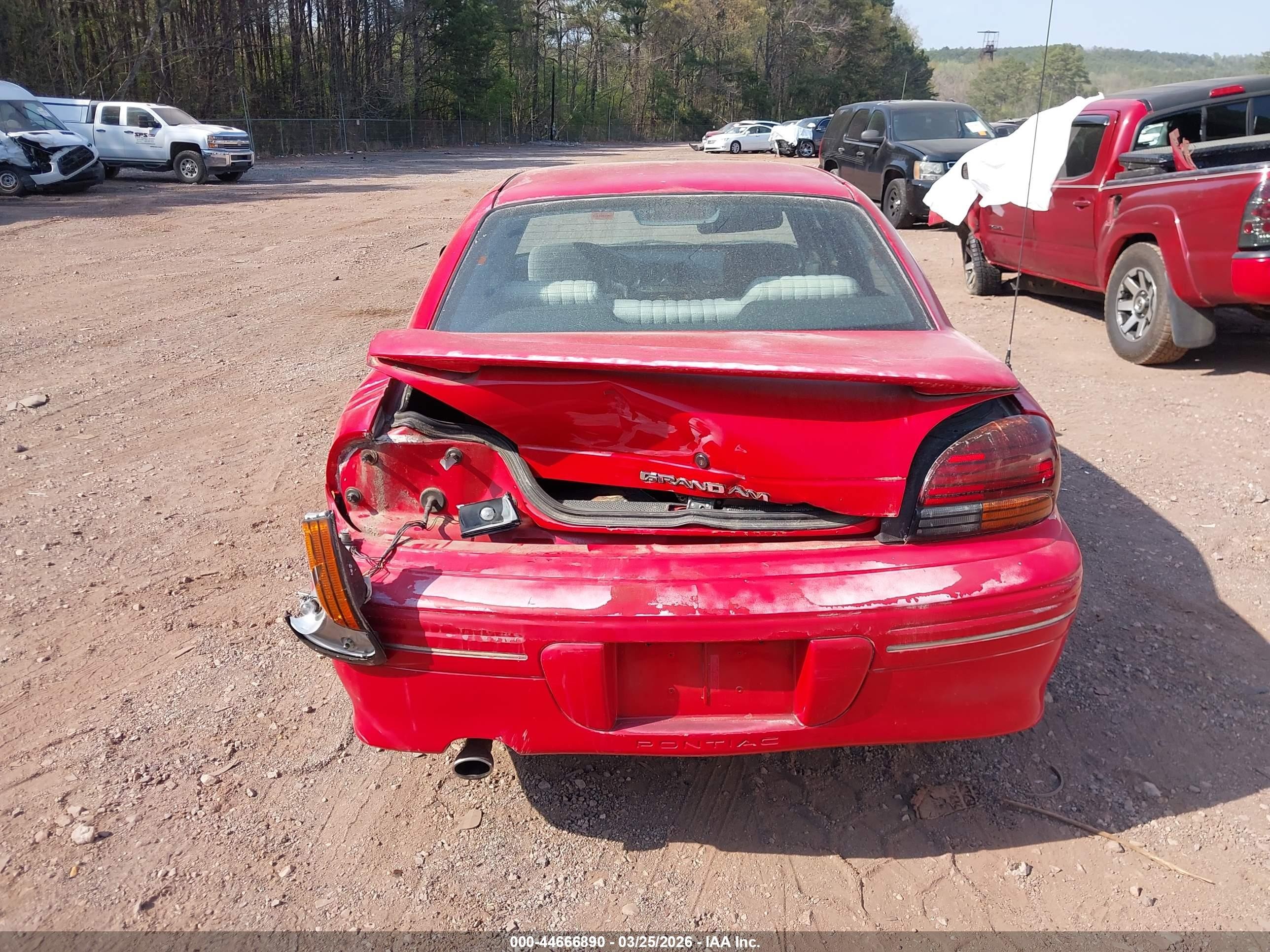 1997 Pontiac Grand Am Se Red vin: 1G2NE52T2VC791881