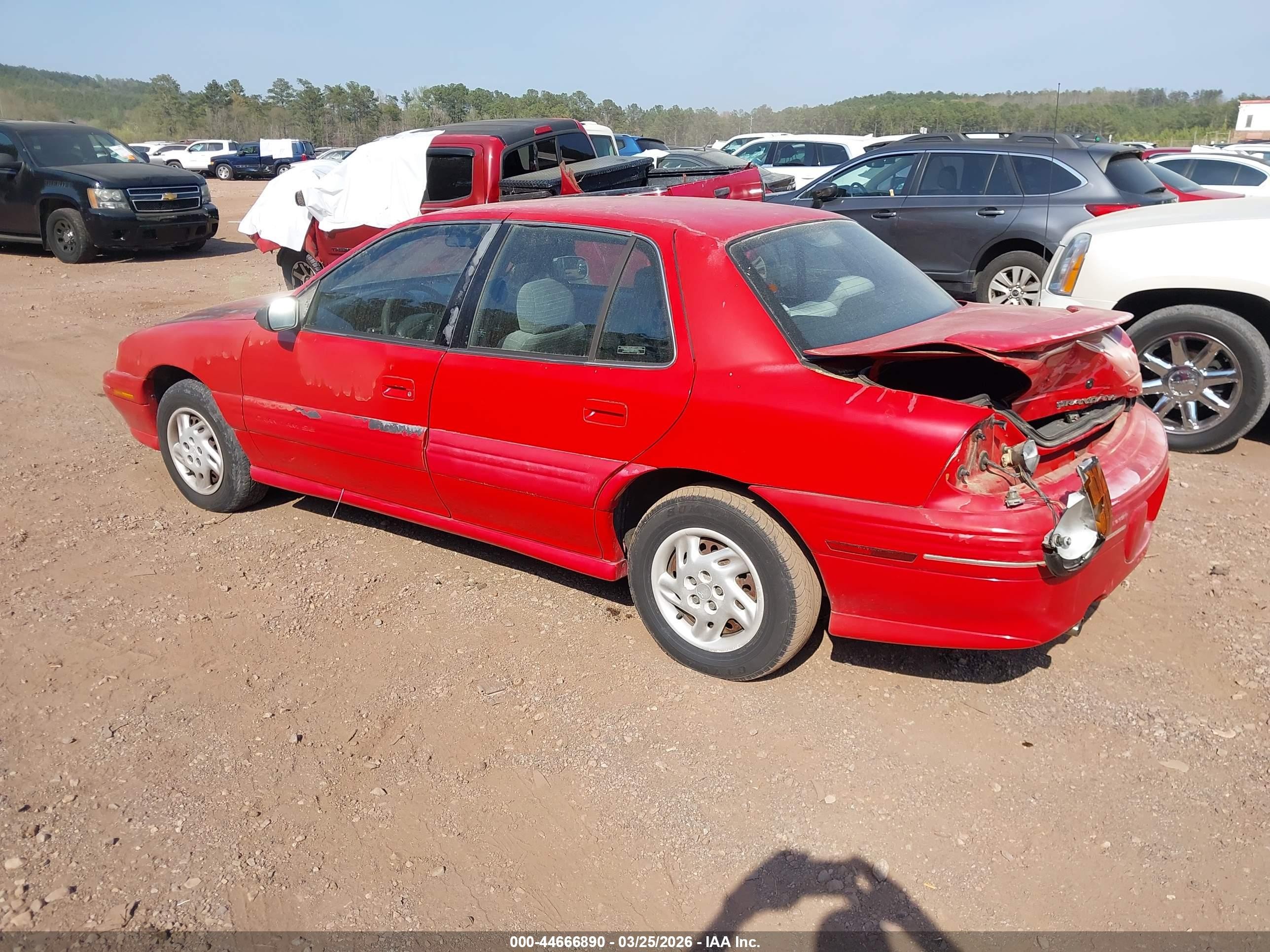 1997 Pontiac Grand Am Se Red vin: 1G2NE52T2VC791881