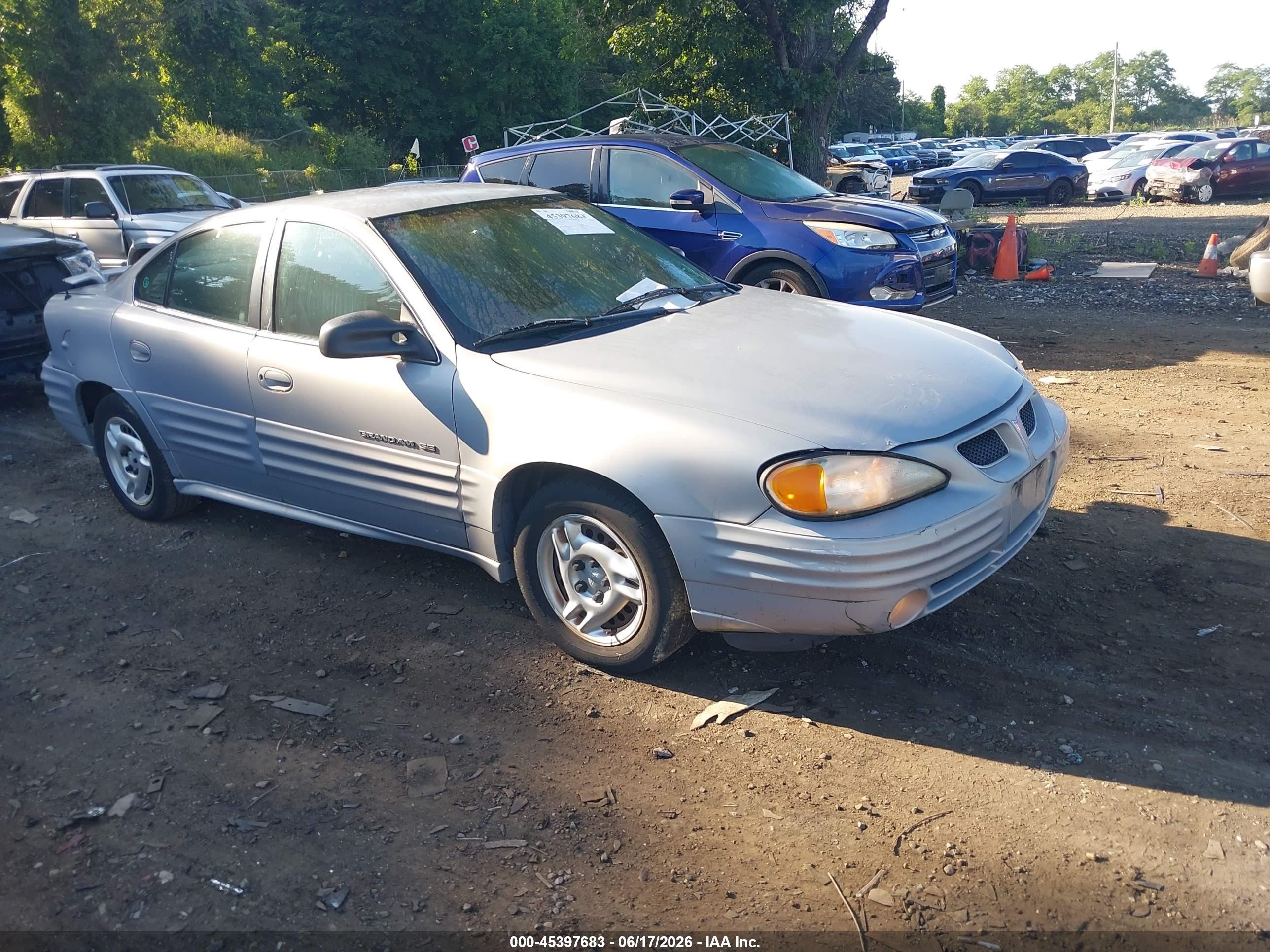 2000 Pontiac Grand Am Se Silver vin: 1G2NE52T2YM854721