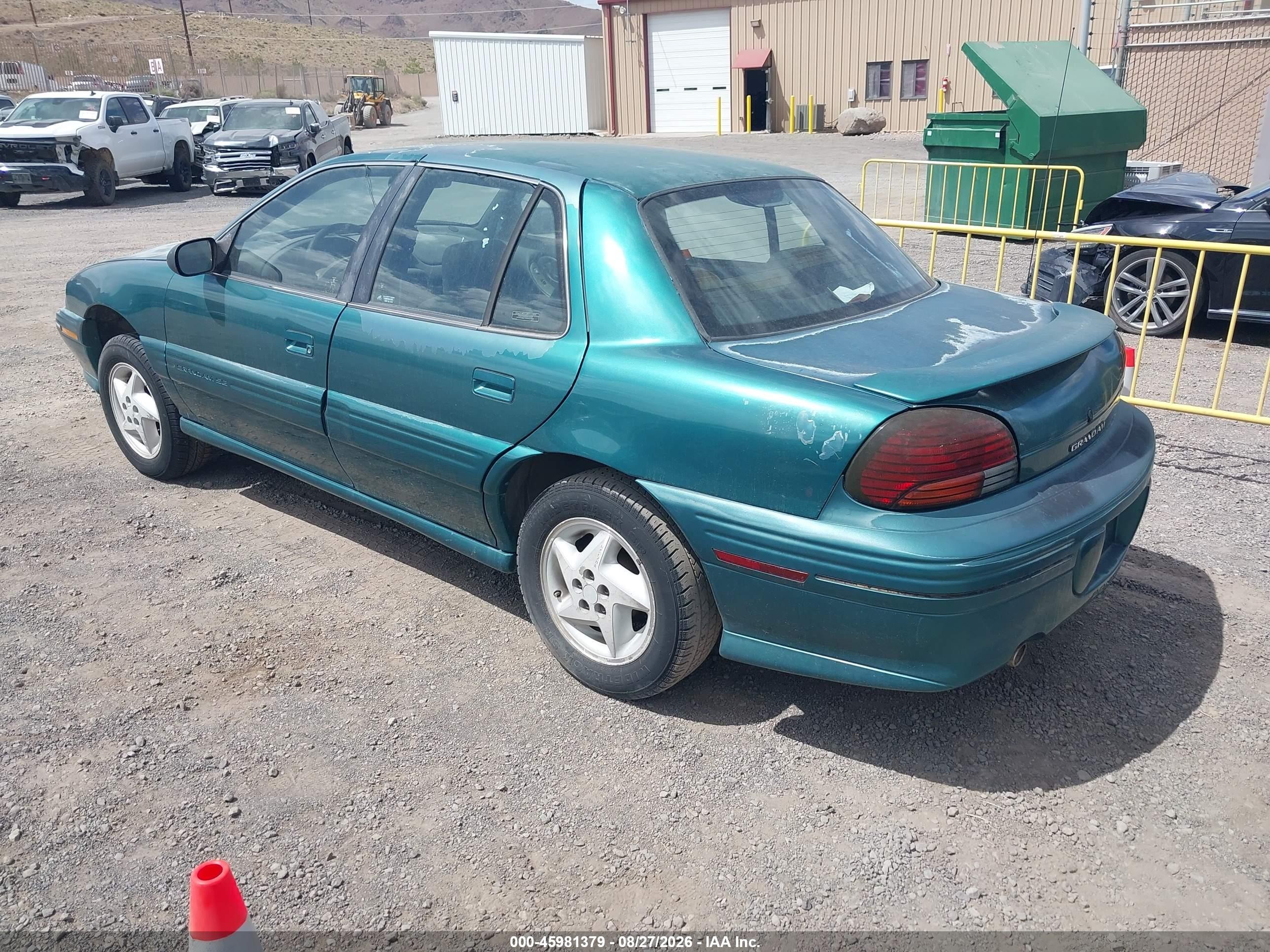 1997 Pontiac Grand Am Se Зеленый vin: 1G2NE52T3VC839212