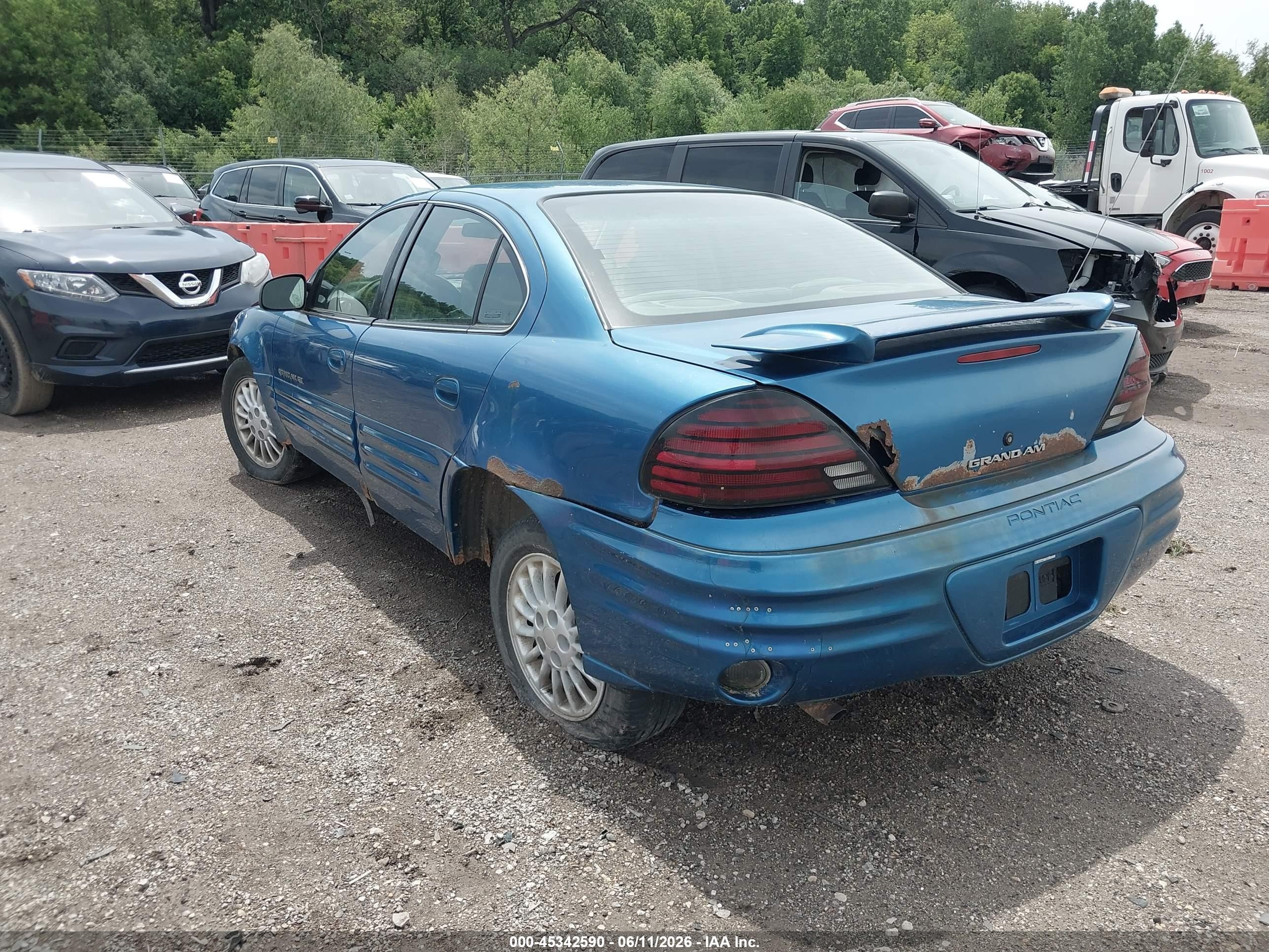 1999 Pontiac Grand Am Se1 Blue vin: 1G2NE52T5XM916224