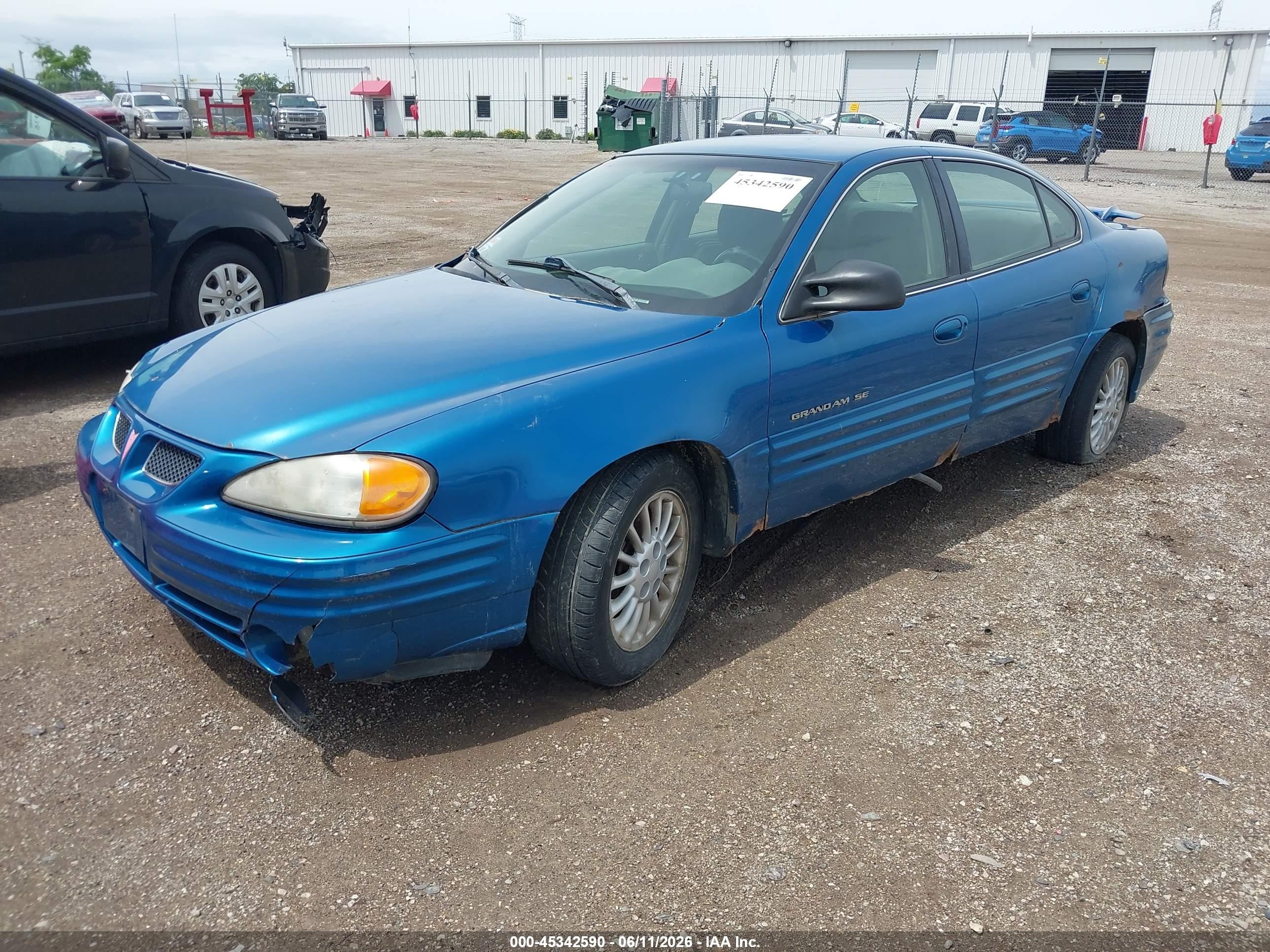 1999 Pontiac Grand Am Se1 Blue vin: 1G2NE52T5XM916224