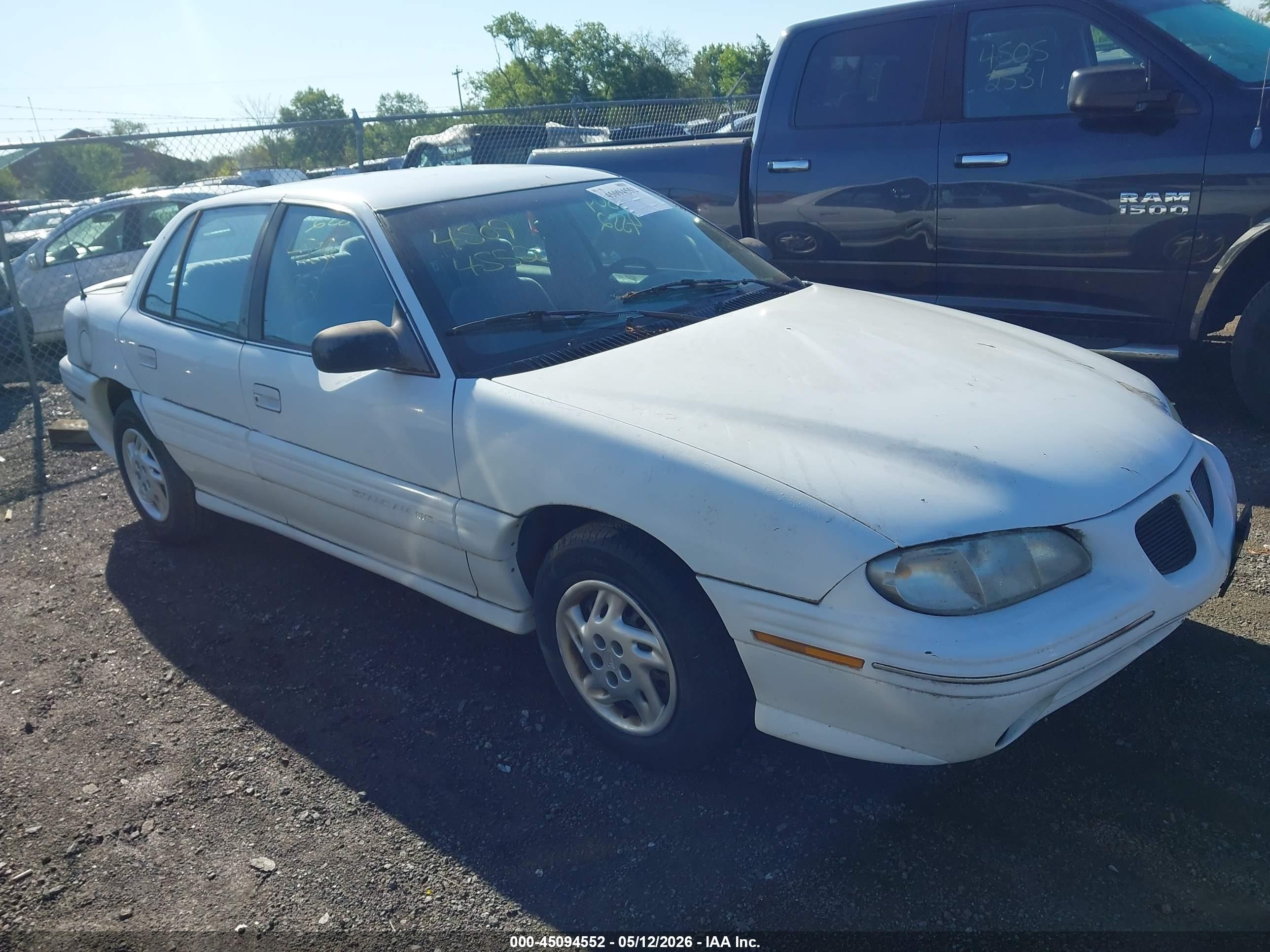 1997 Pontiac Grand Am Se Белый vin: 1G2NE52T7VC859821
