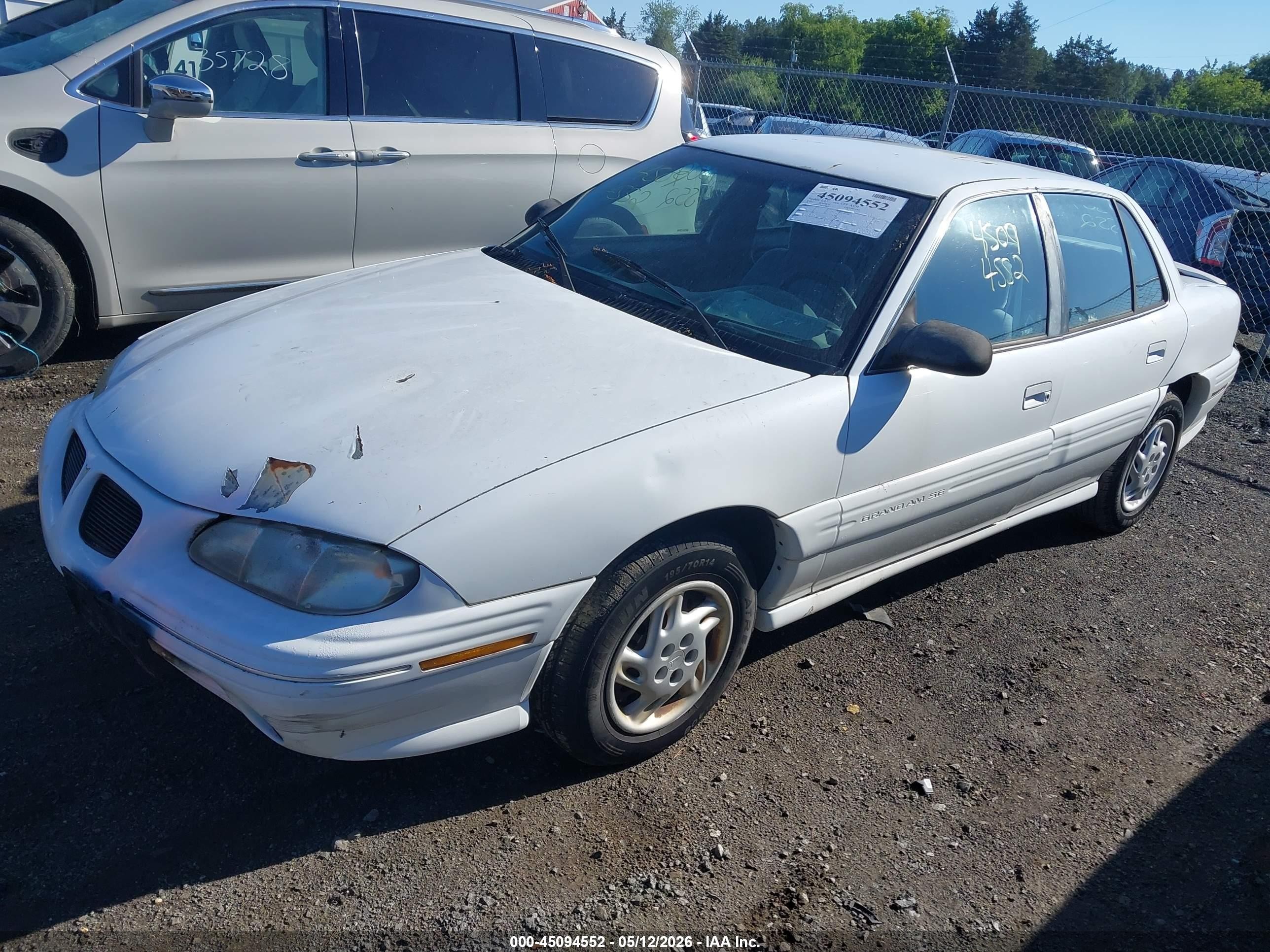 1997 Pontiac Grand Am Se Белый vin: 1G2NE52T7VC859821