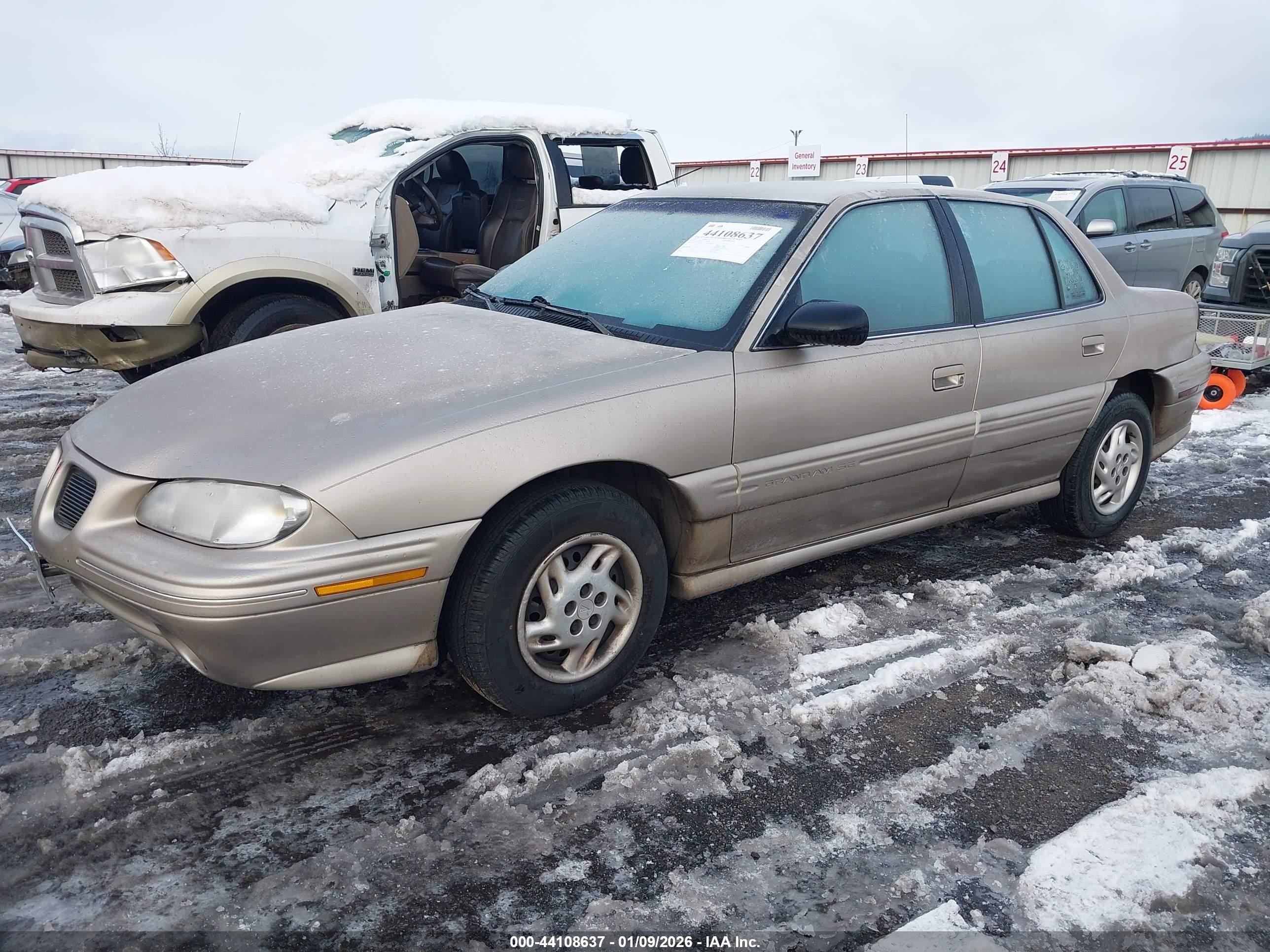 1997 Pontiac Grand Am Se Желто-коричневый vin: 1G2NE52T7VM514203