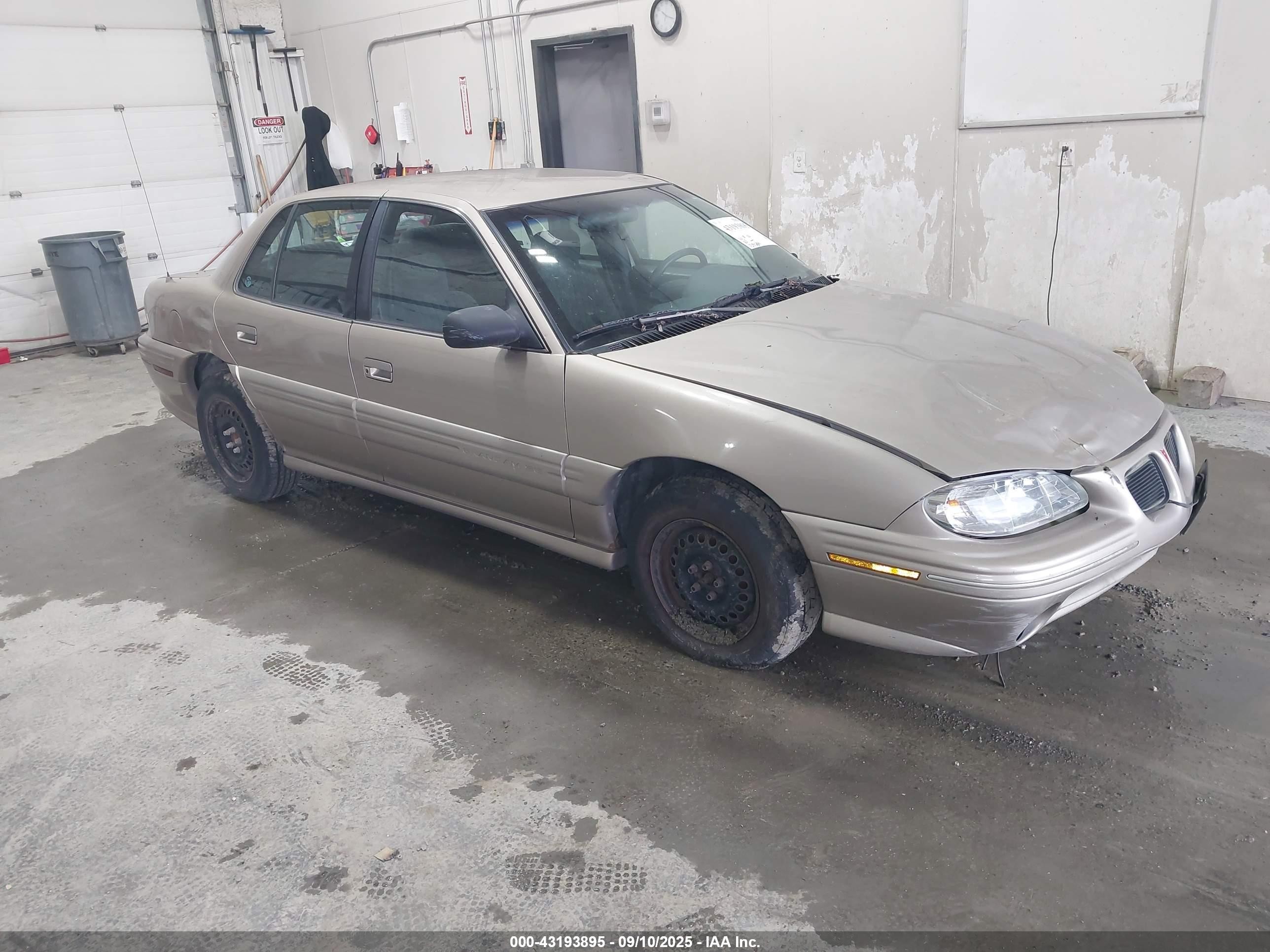 1997 Pontiac Grand Am Se Желто-коричневый vin: 1G2NE52T9VC820194