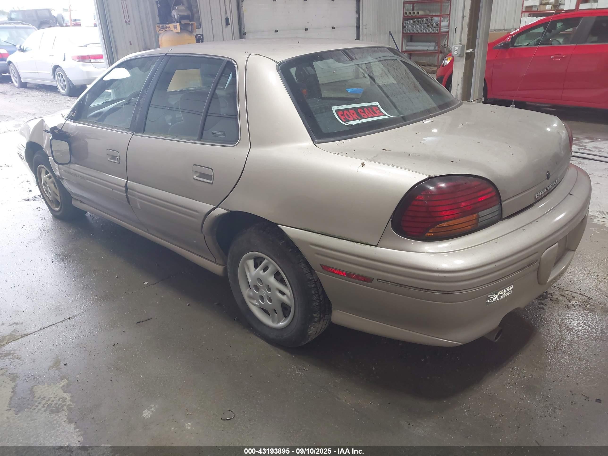 1997 Pontiac Grand Am Se Желто-коричневый vin: 1G2NE52T9VC820194