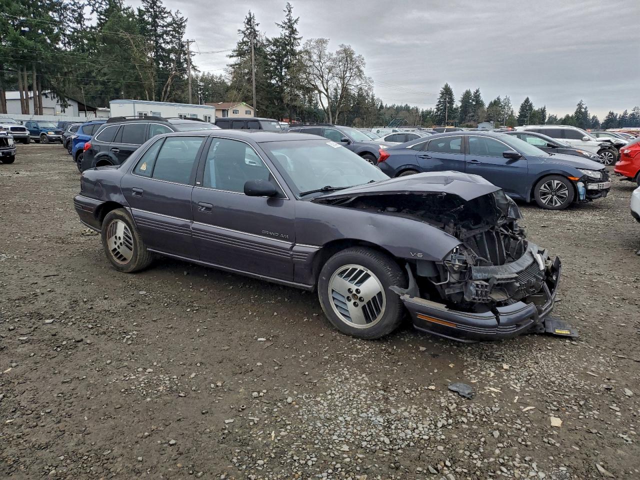 1993 Pontiac Grand Am Se Purple vin: 1G2NE54N0PC750151