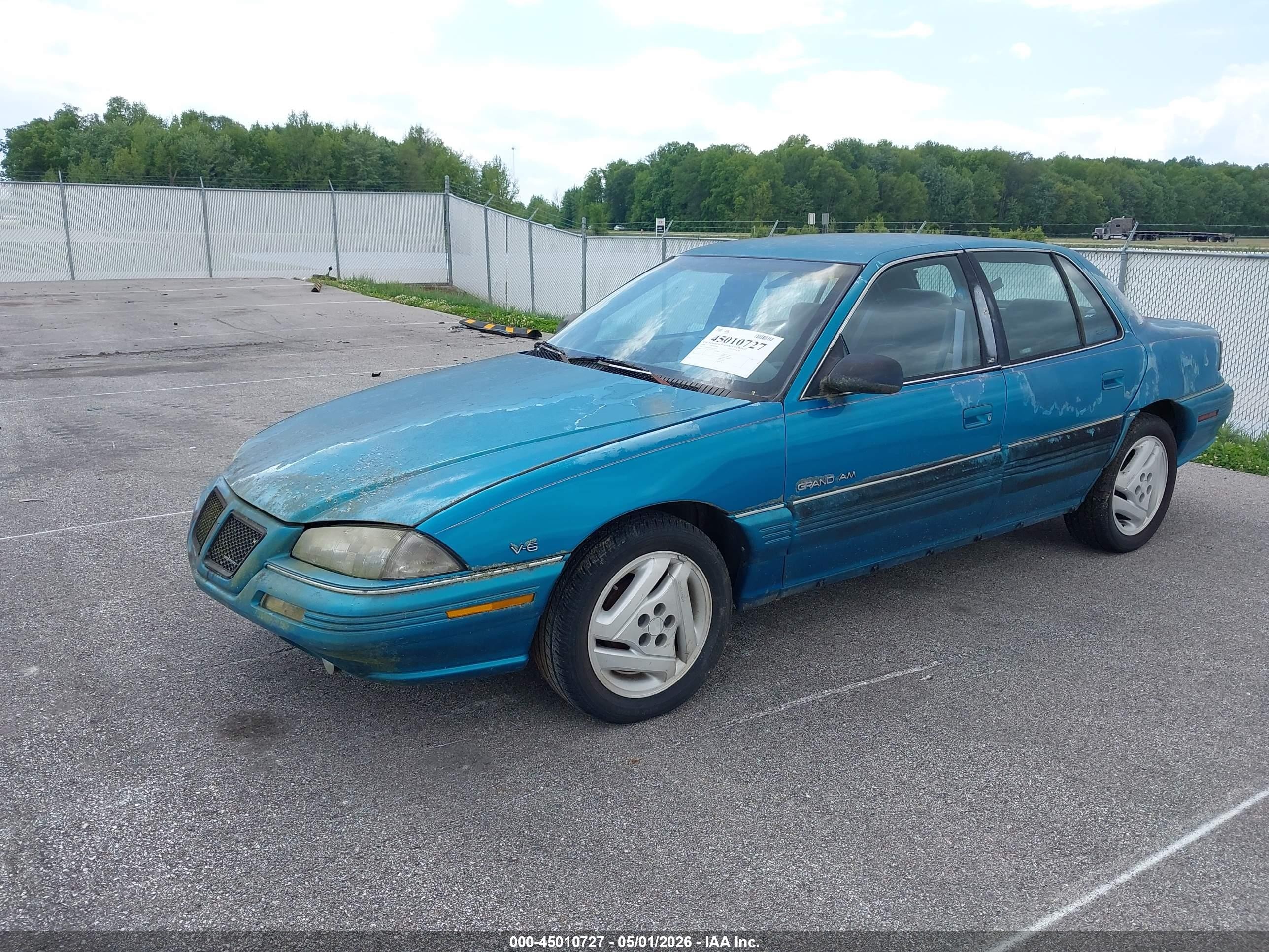 1994 Pontiac Grand Am Se Blue vin: 1G2NE55M9RM539324
