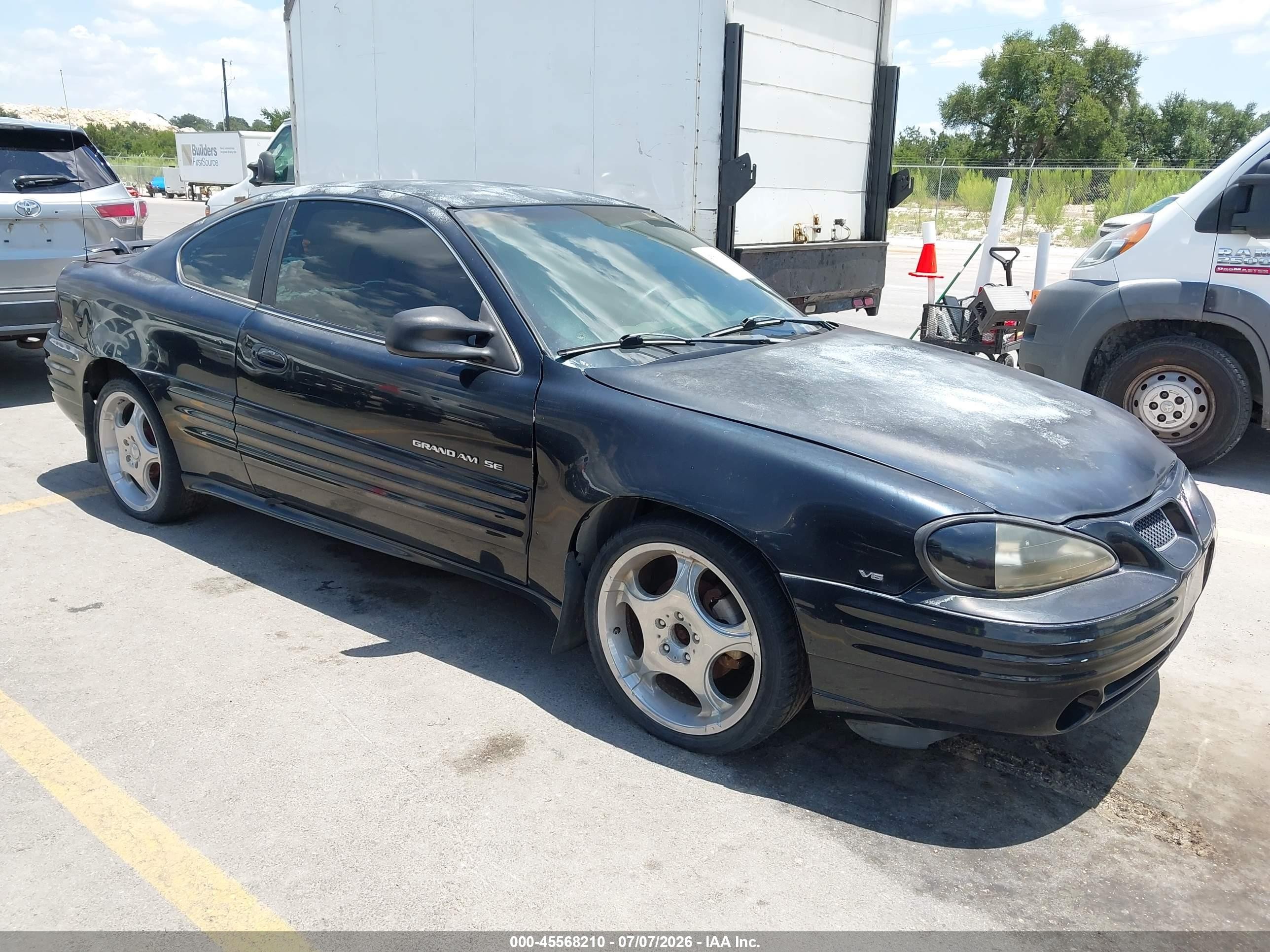2000 Pontiac Grand Am Se1 Black vin: 1G2NF12E6YM747887