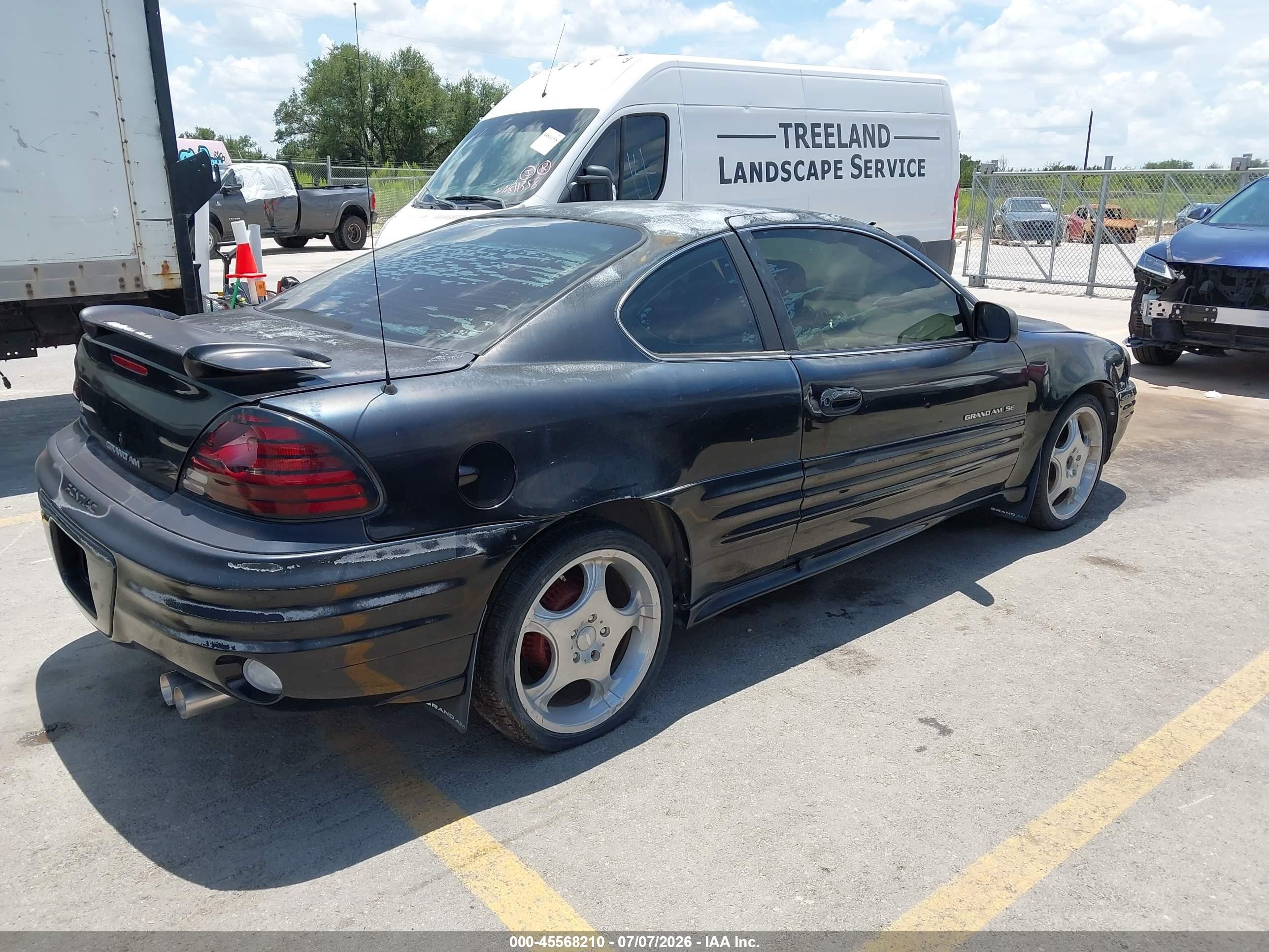 2000 Pontiac Grand Am Se1 Black vin: 1G2NF12E6YM747887