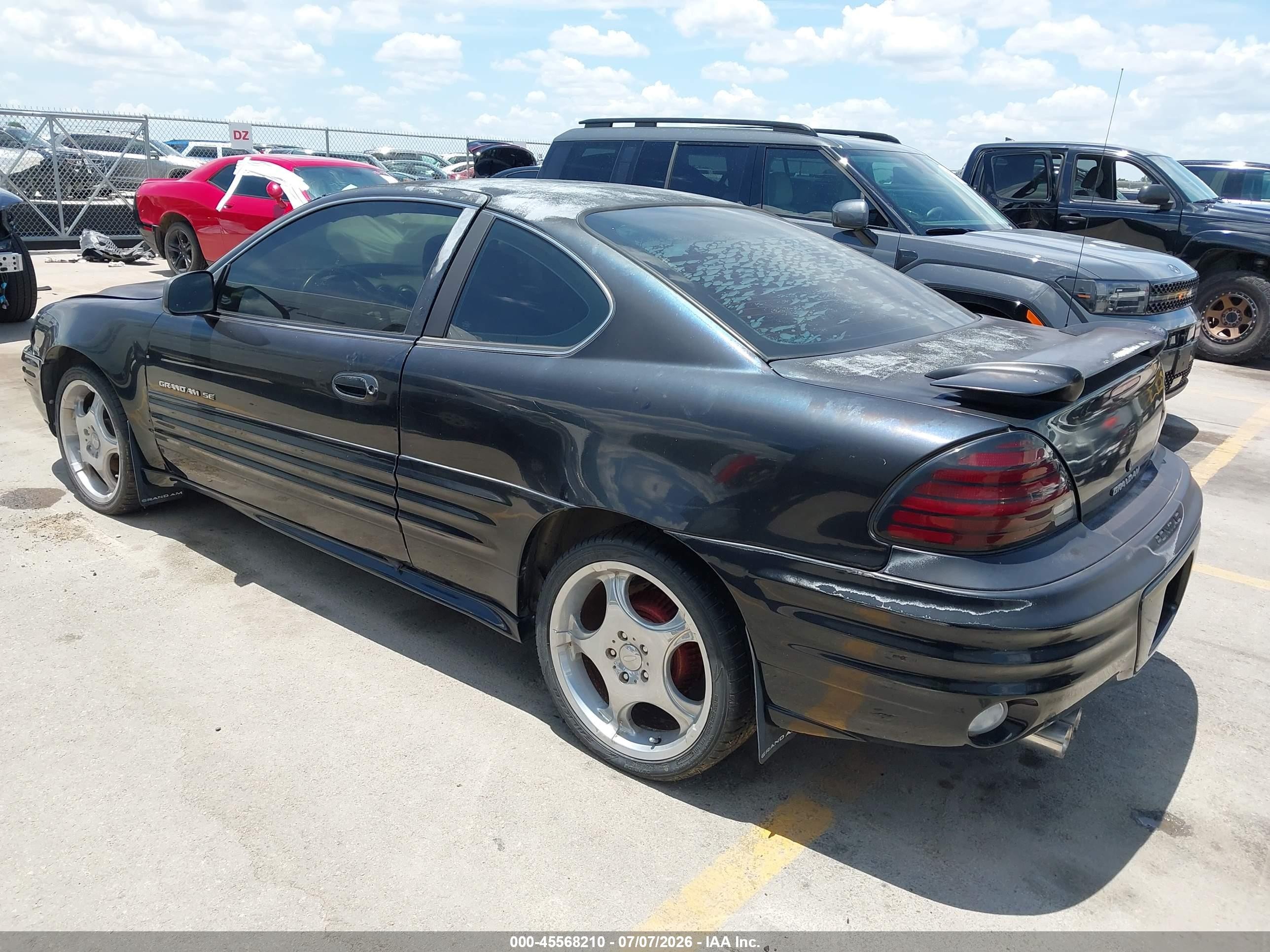 2000 Pontiac Grand Am Se1 Black vin: 1G2NF12E6YM747887