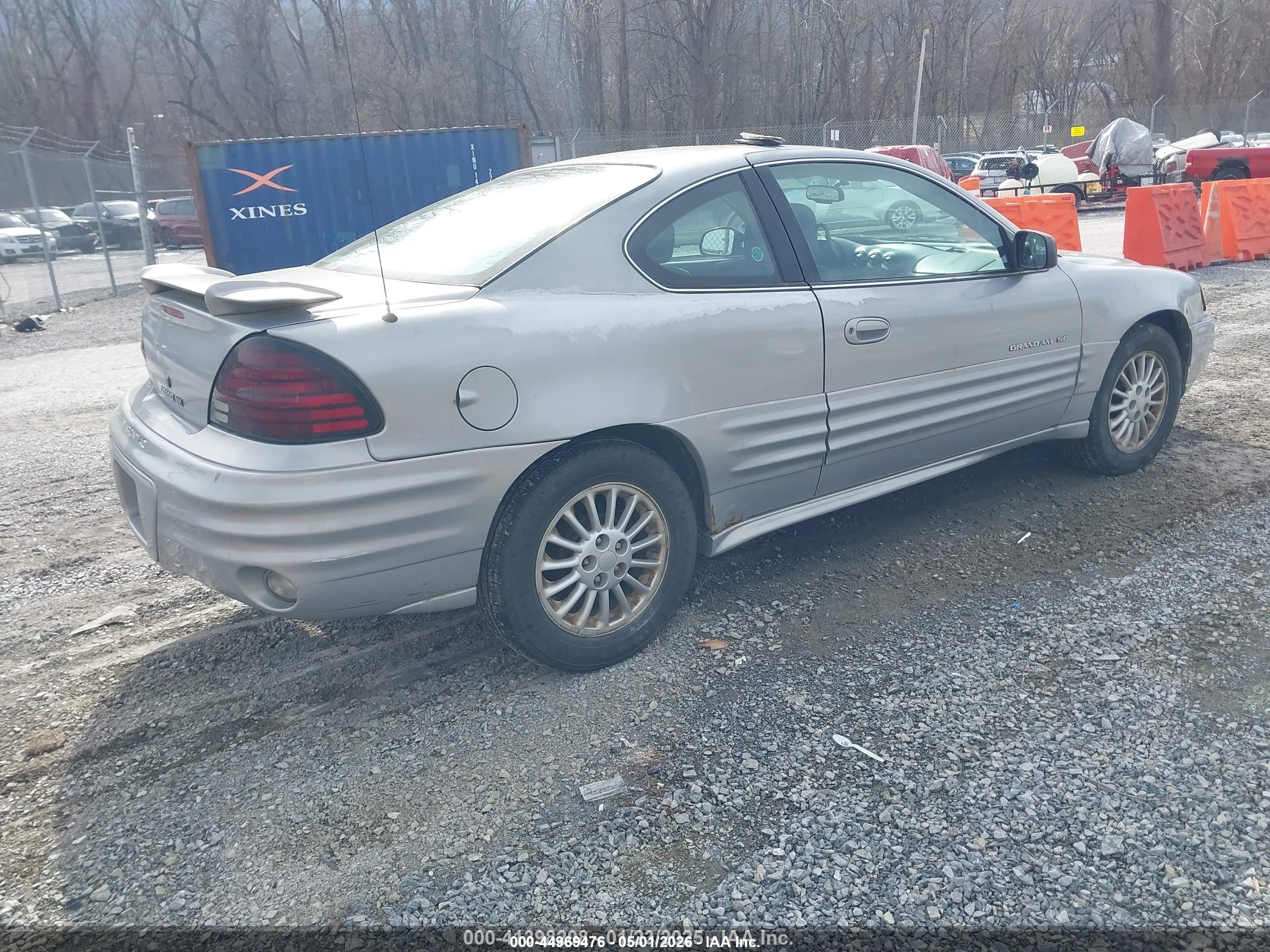 2000 Pontiac Grand Am Se1 Серый vin: 1G2NF12T1YM847345