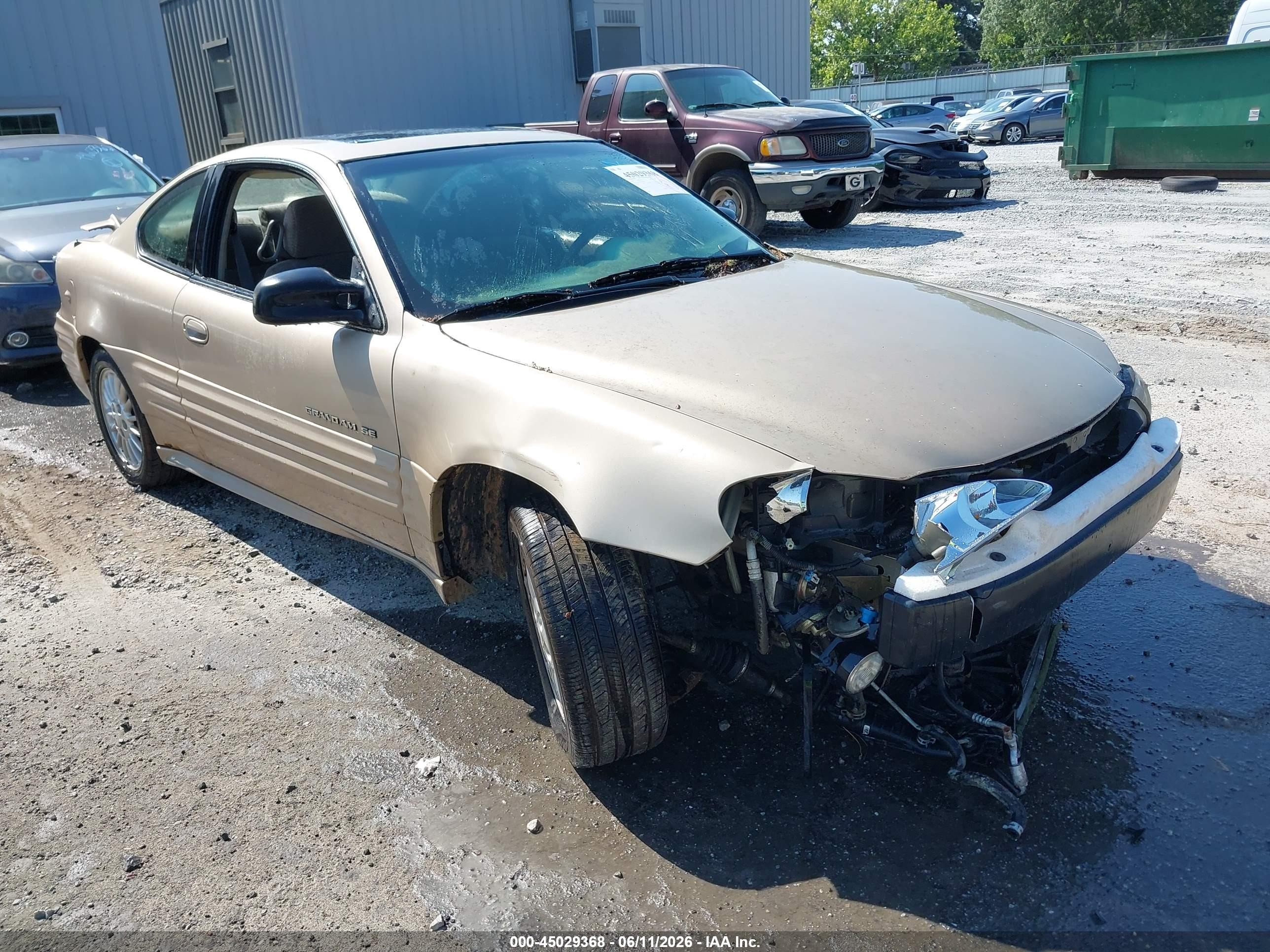 2001 Pontiac Grand Am Se1 Gold vin: 1G2NF12T31M679634