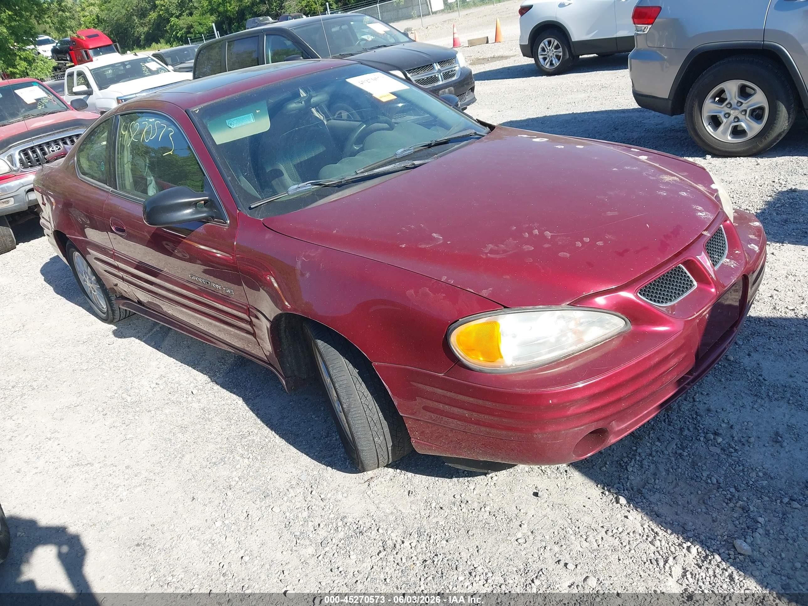 2001 Pontiac Grand Am Se1 Maroon vin: 1G2NF12TX1M554596