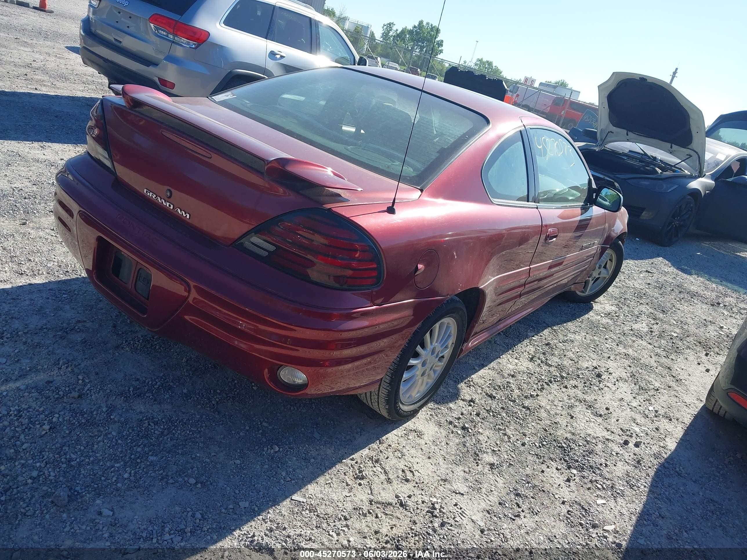 2001 Pontiac Grand Am Se1 Maroon vin: 1G2NF12TX1M554596