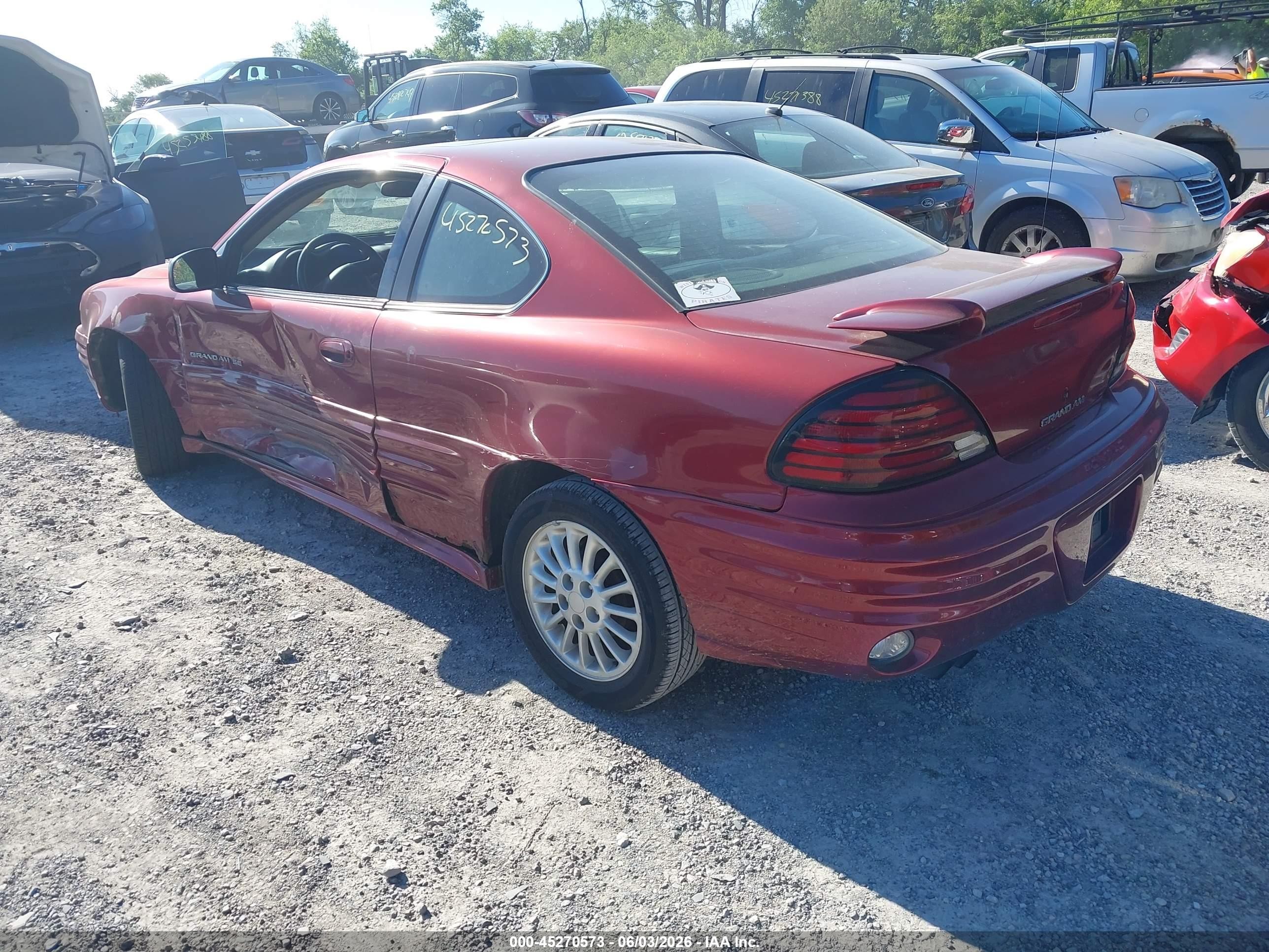 2001 Pontiac Grand Am Se1 Maroon vin: 1G2NF12TX1M554596