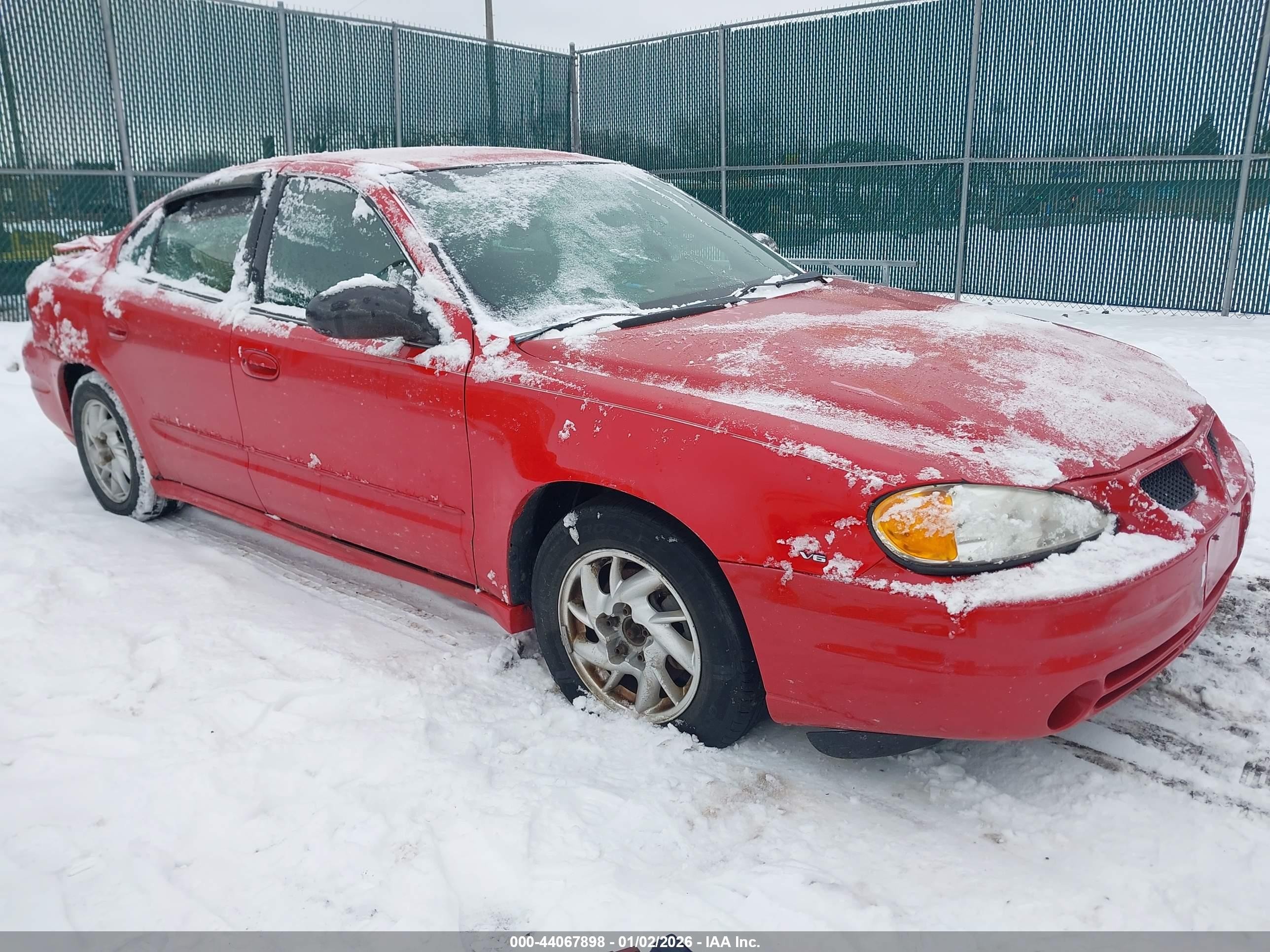 2004 Pontiac Grand Am Se1 Red vin: 1G2NF52E14C201814