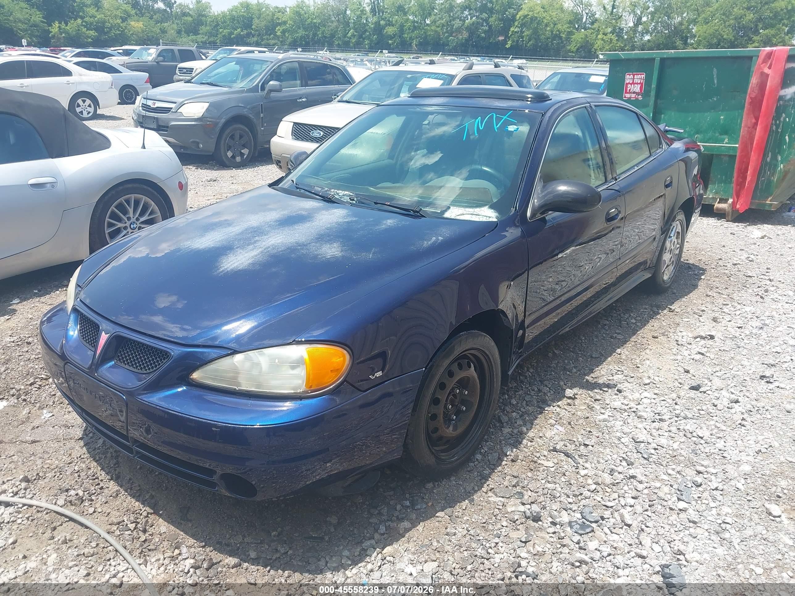 2004 Pontiac Grand Am Se1 Blue vin: 1G2NF52E44M574078