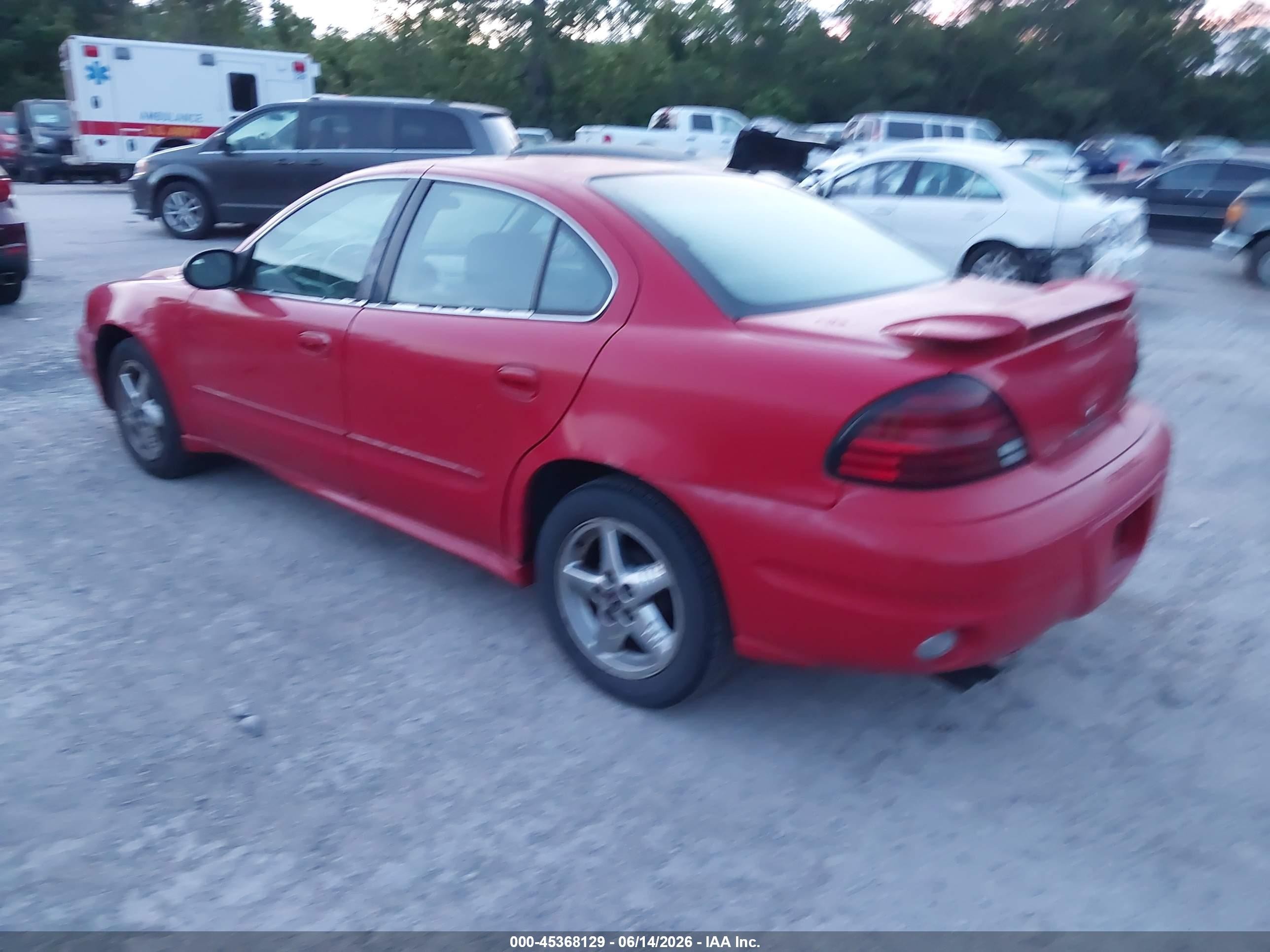 2003 Pontiac Grand Am Se1 Red vin: 1G2NF52E73C128463